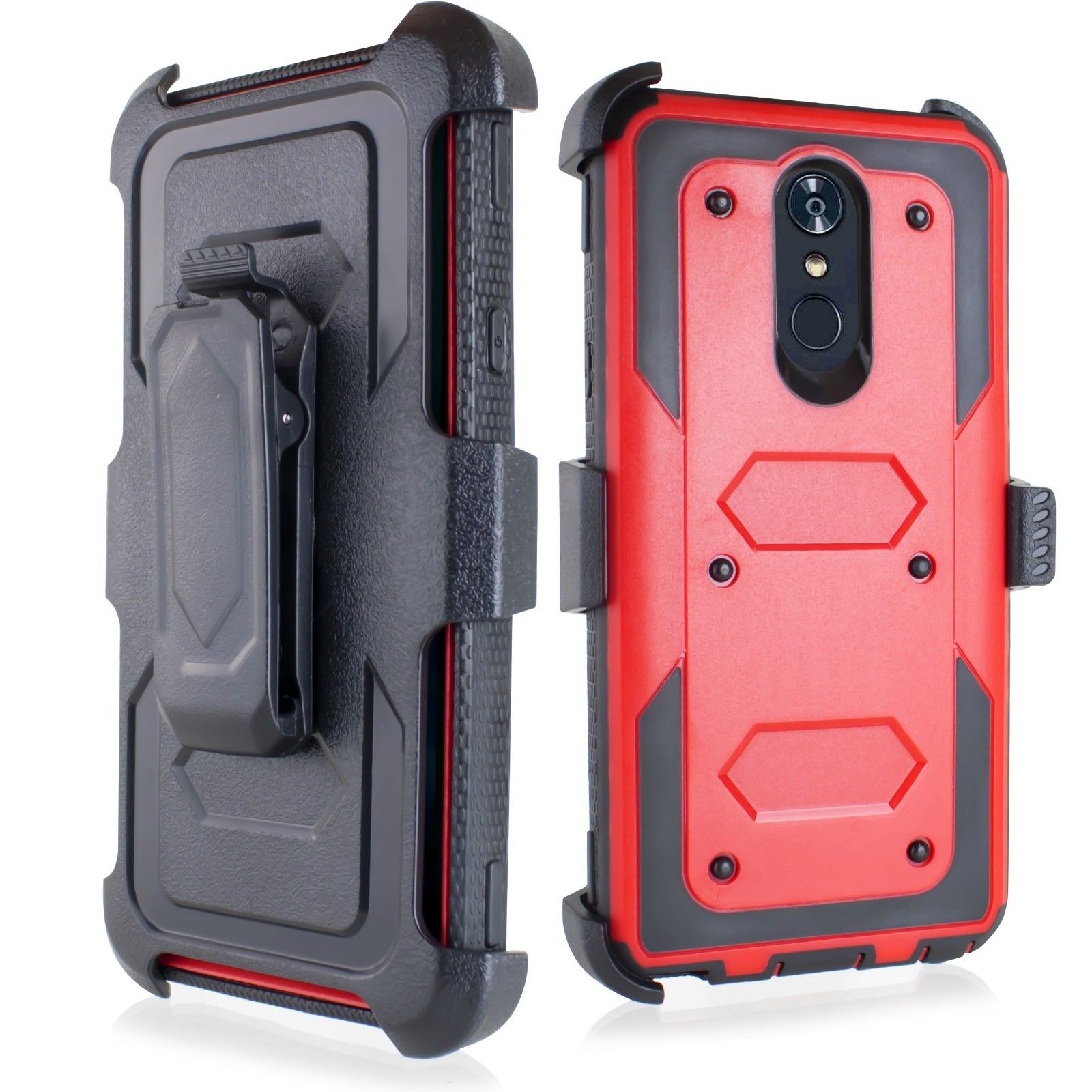 For LG STYLO 4 Hybrid Holster Protective Shock Resistant Phone Case