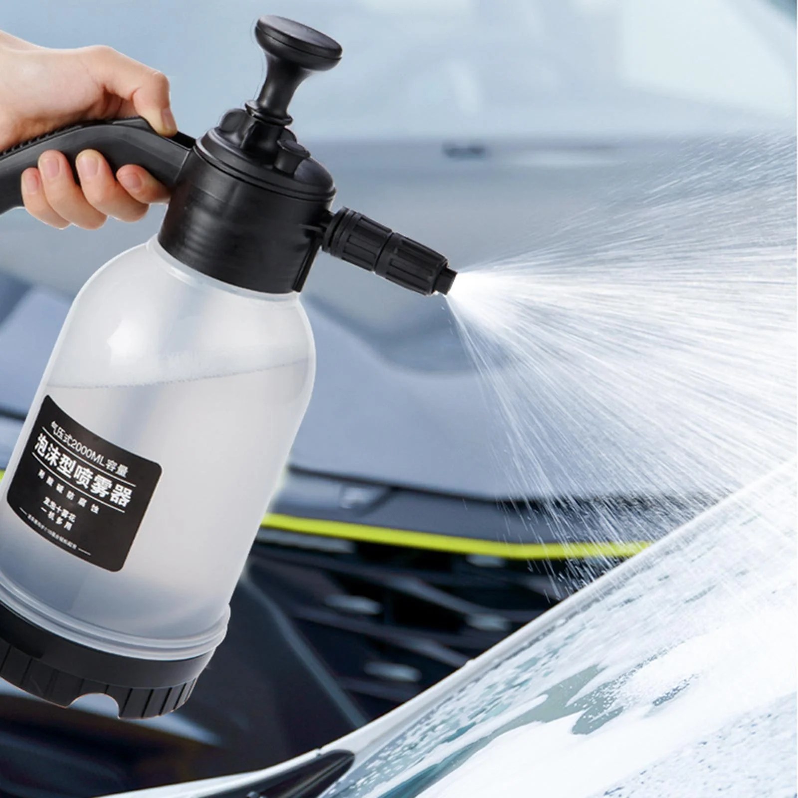 High Pressure Foam Watering Car Wash Water Spray Bottle Air Pressure