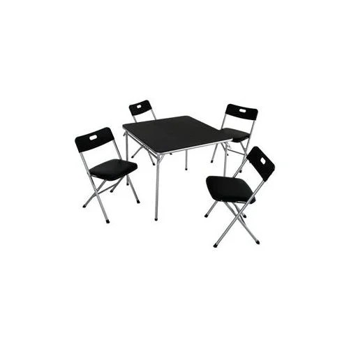 Cosco 5pc Card Table Set In Black