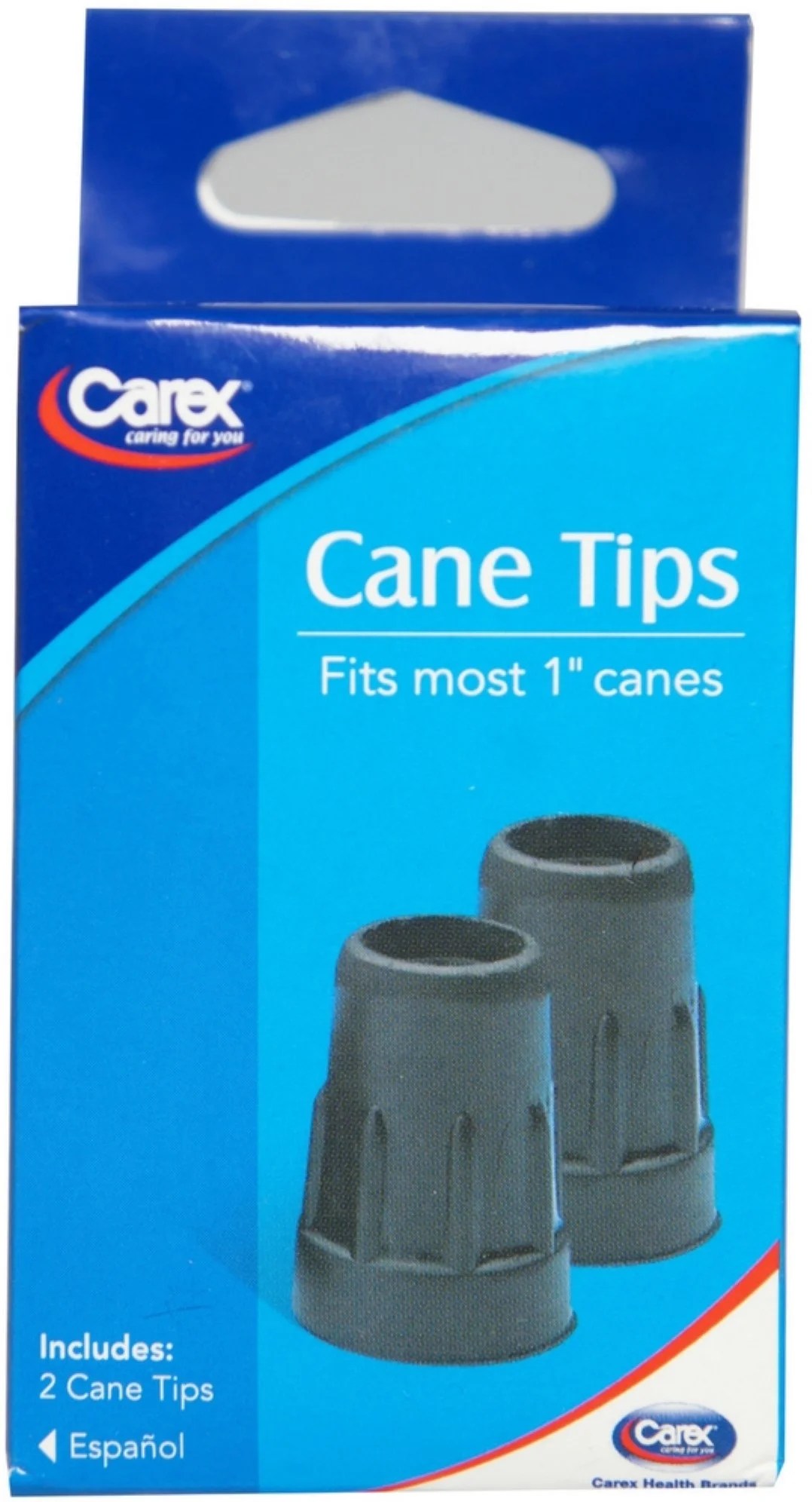 Cane Tips Fits Most 1" Canes, 2 Each - Walmart.com - Walmart.com