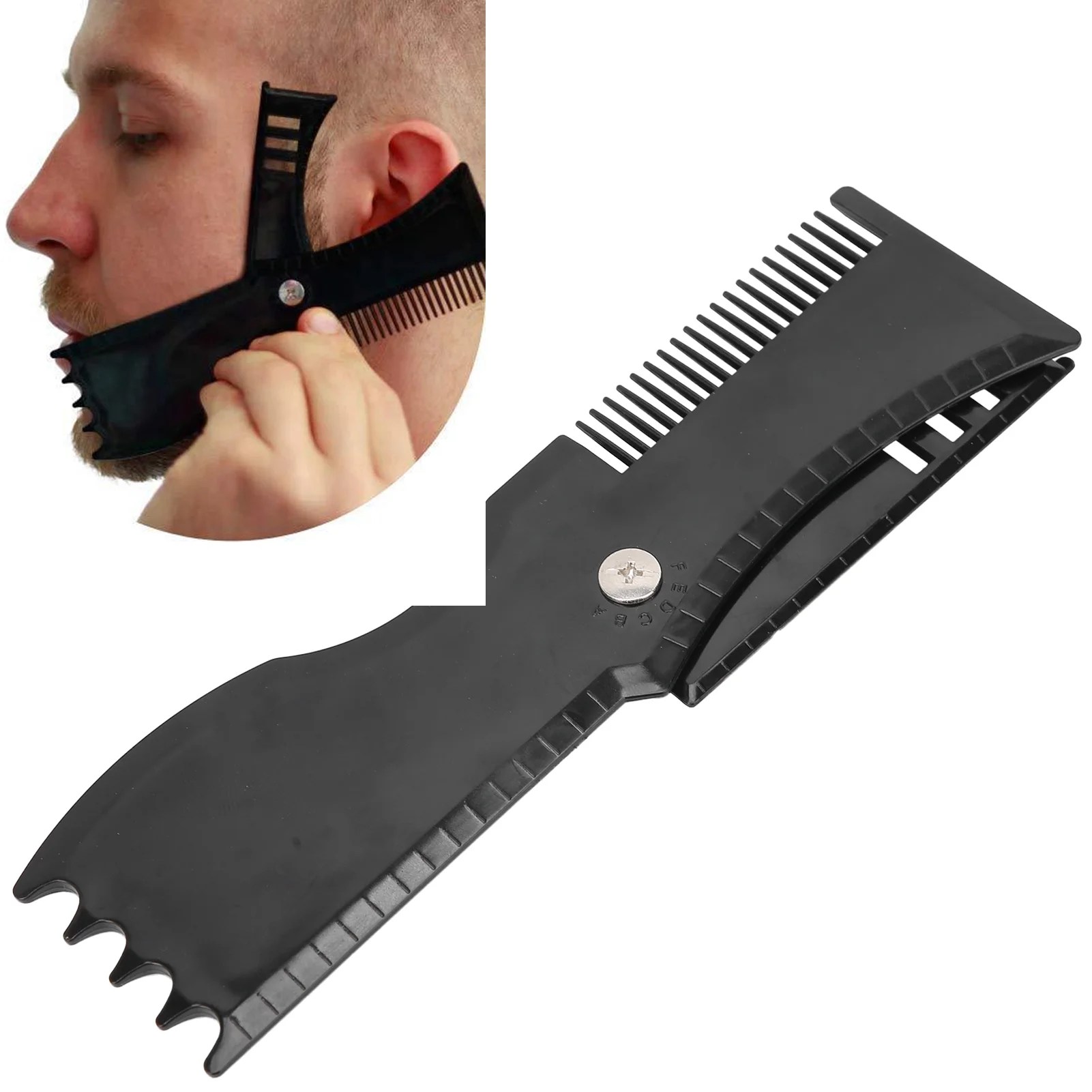 Zaqw Beard Shaping Template,Men's Beard Shaping Template Rotated Beard