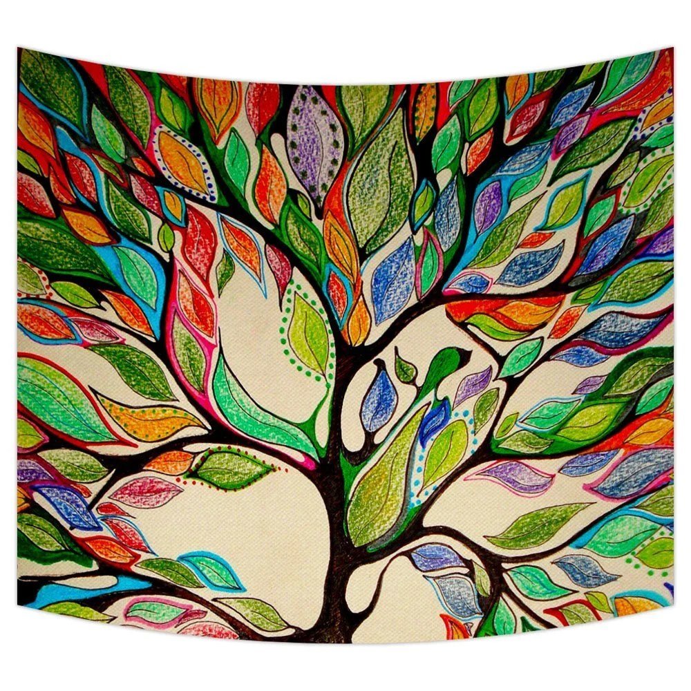 GCKG Tree of Life Tapestry,Tree of Life Like Leather Wall