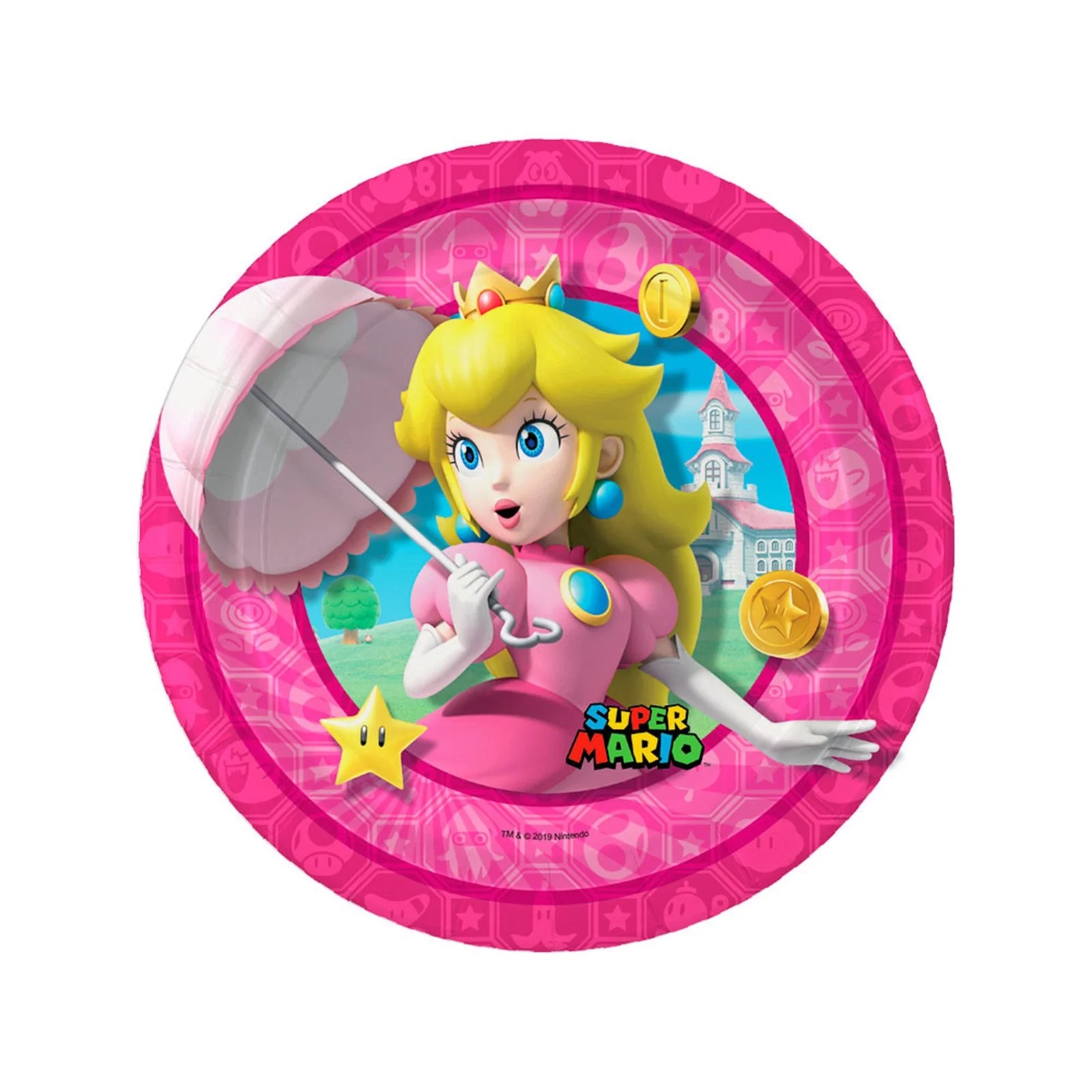 Princess Peach Party Plates Super Mario Bros. Princess Peach Dessert