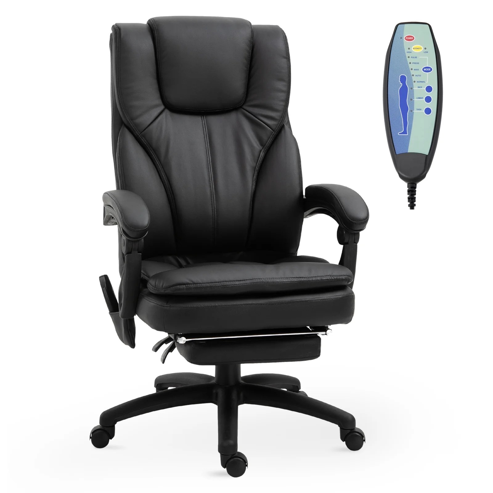 Vinsetto High Back 6Point Vibration Massage Office Chair Reclining 360