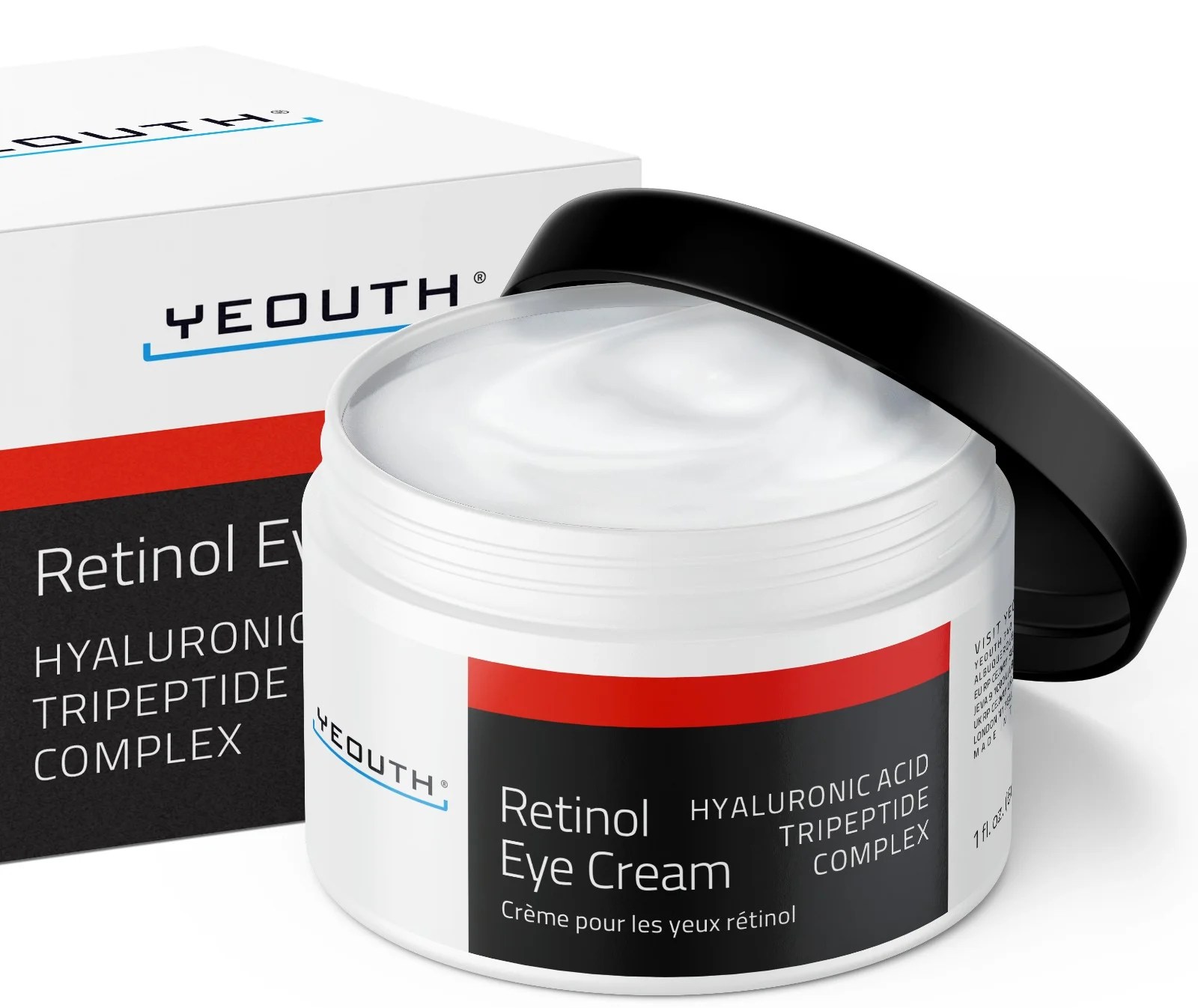 Retinol Eye Cream with Hyaluronic Acid, Under Eye Cream for Dark