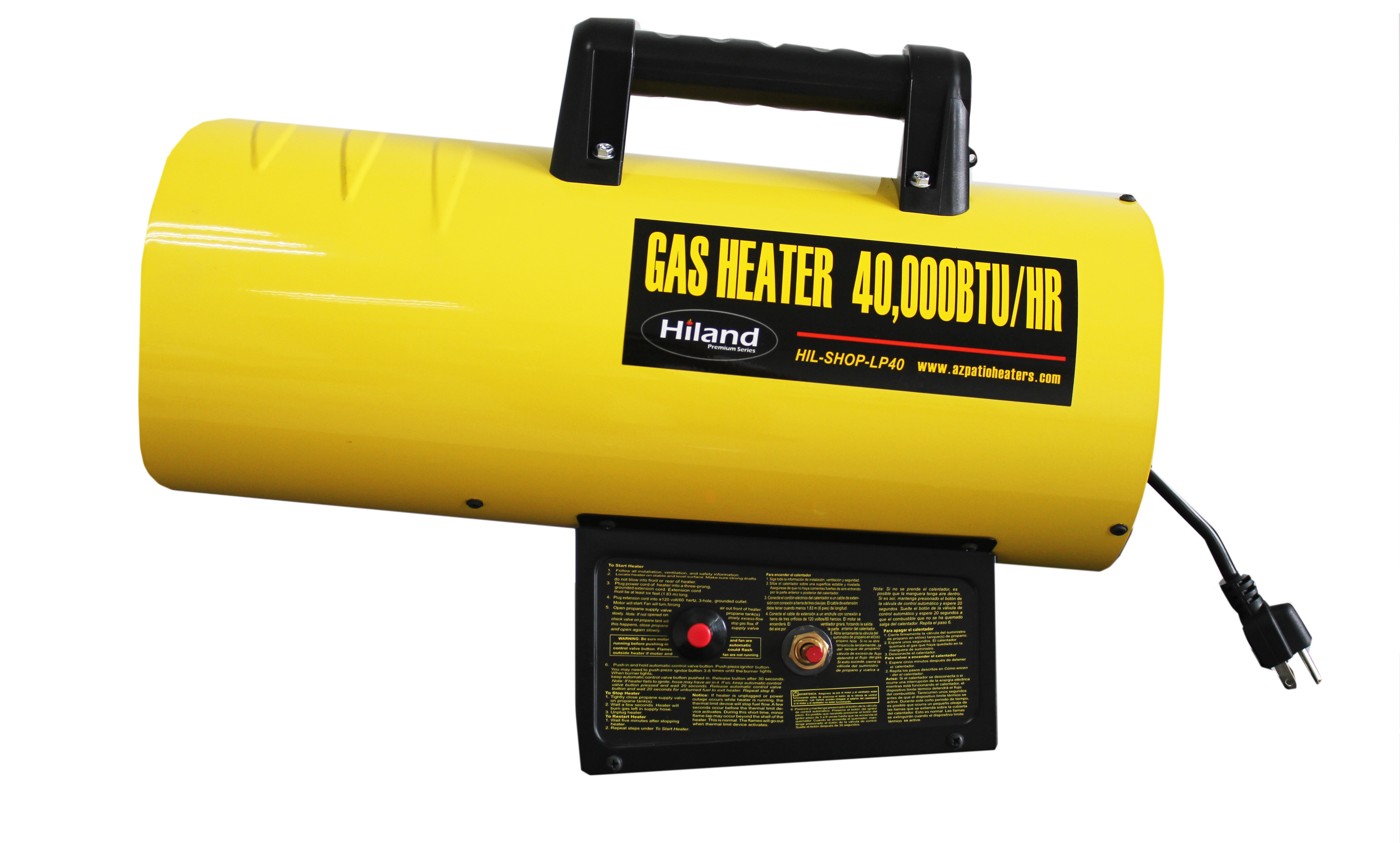 AZ Patio Heaters 40,000 BTU Propane Forced Air Utility