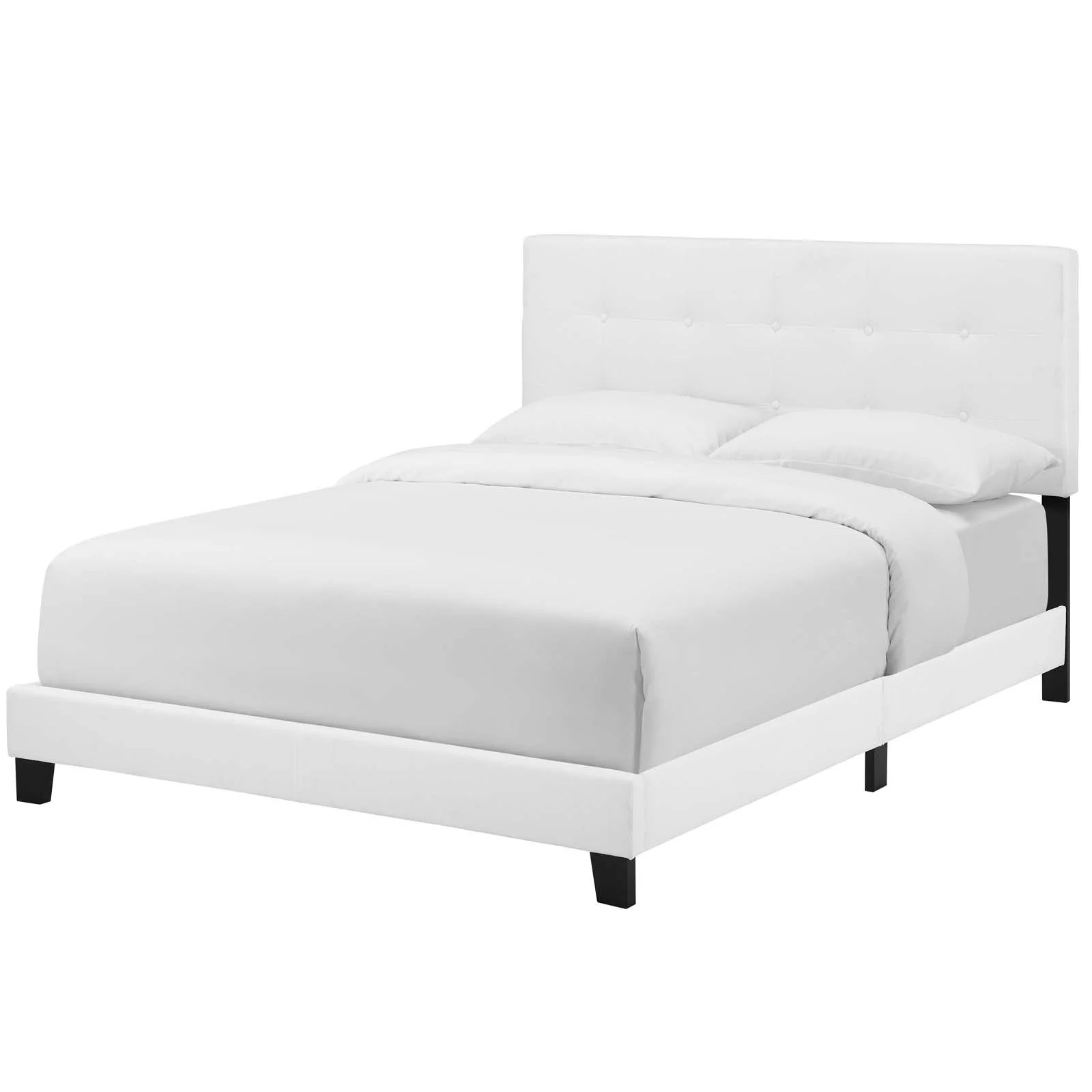 Modern Contemporary Urban Design Bedroom King Size Bed Frame, Fabric