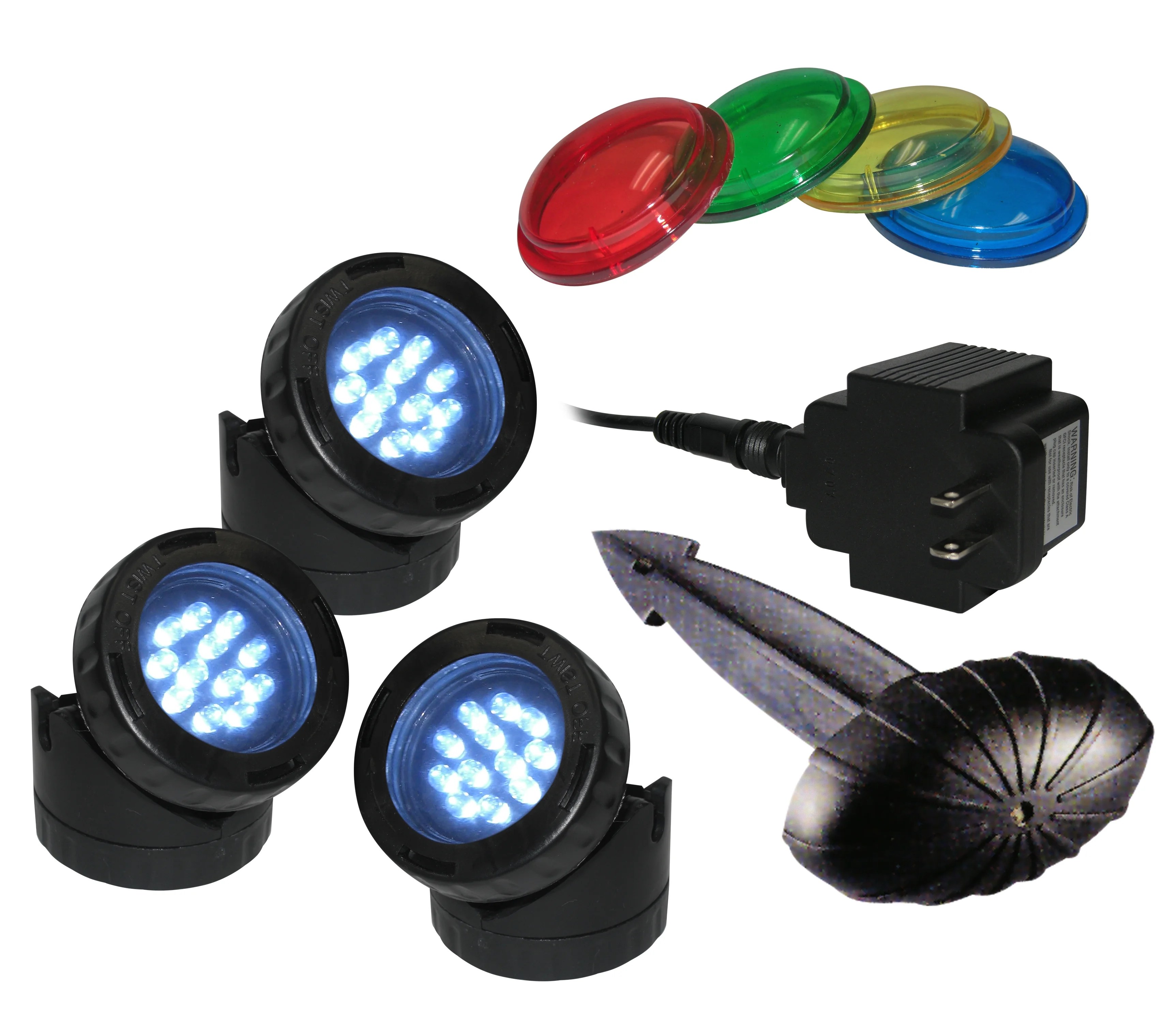 Led 3 Pack Light With Photocell & Transformer