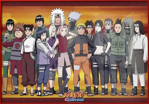 Naruto Shippuden Framed Manga / Anime TV Show Poster / Print (All