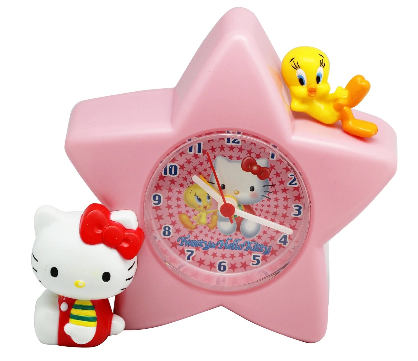 Hello Kitty and Tweety Bird Superstar Friends Kids Clock