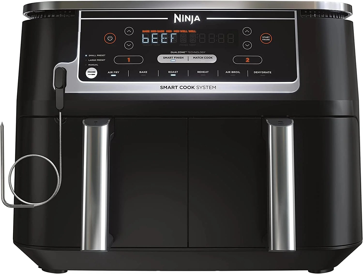 Ninja DZ550 Foodi 10 Quart 6in1 DualZone Smart XL Air Fryer with 2