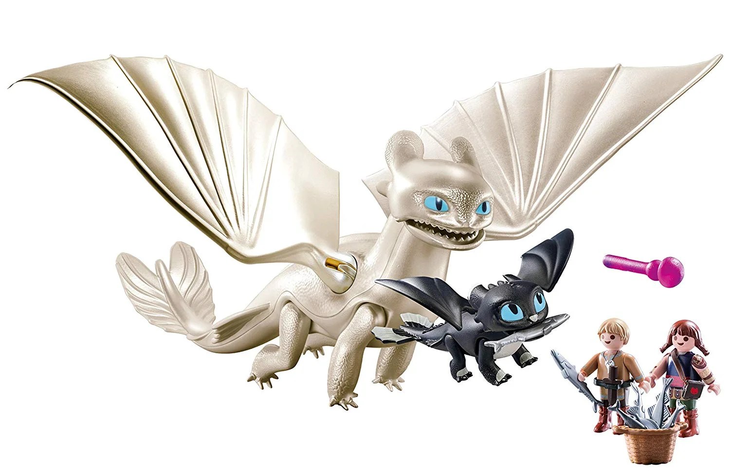 PLAYMOBIL How to Train Your Dragon III Light Fury with Baby Dragon and