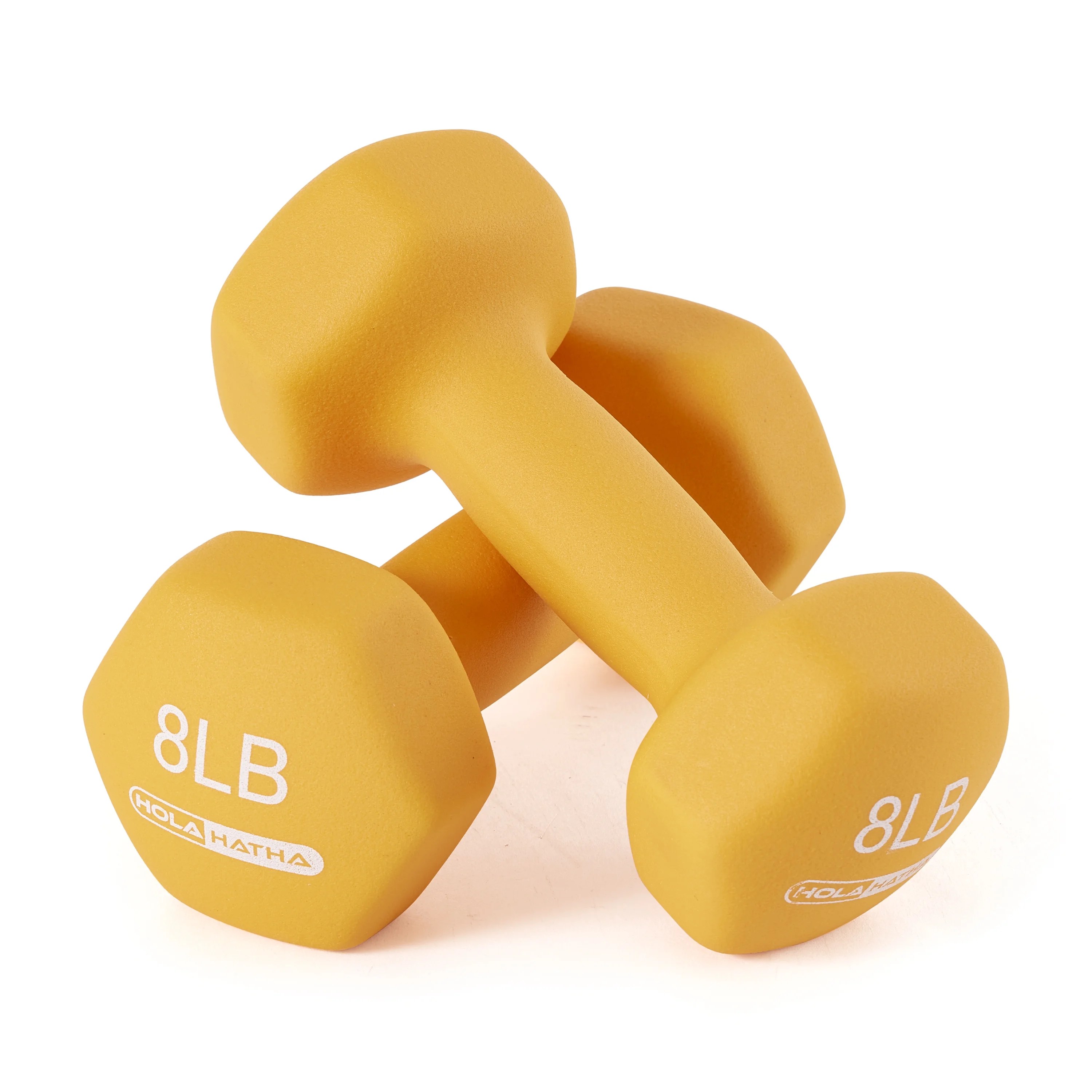 Buy HolaHatha 3, 5, and 8 Pound Dumbbell Hand Weight Set with Storage Rack, Multi Online at