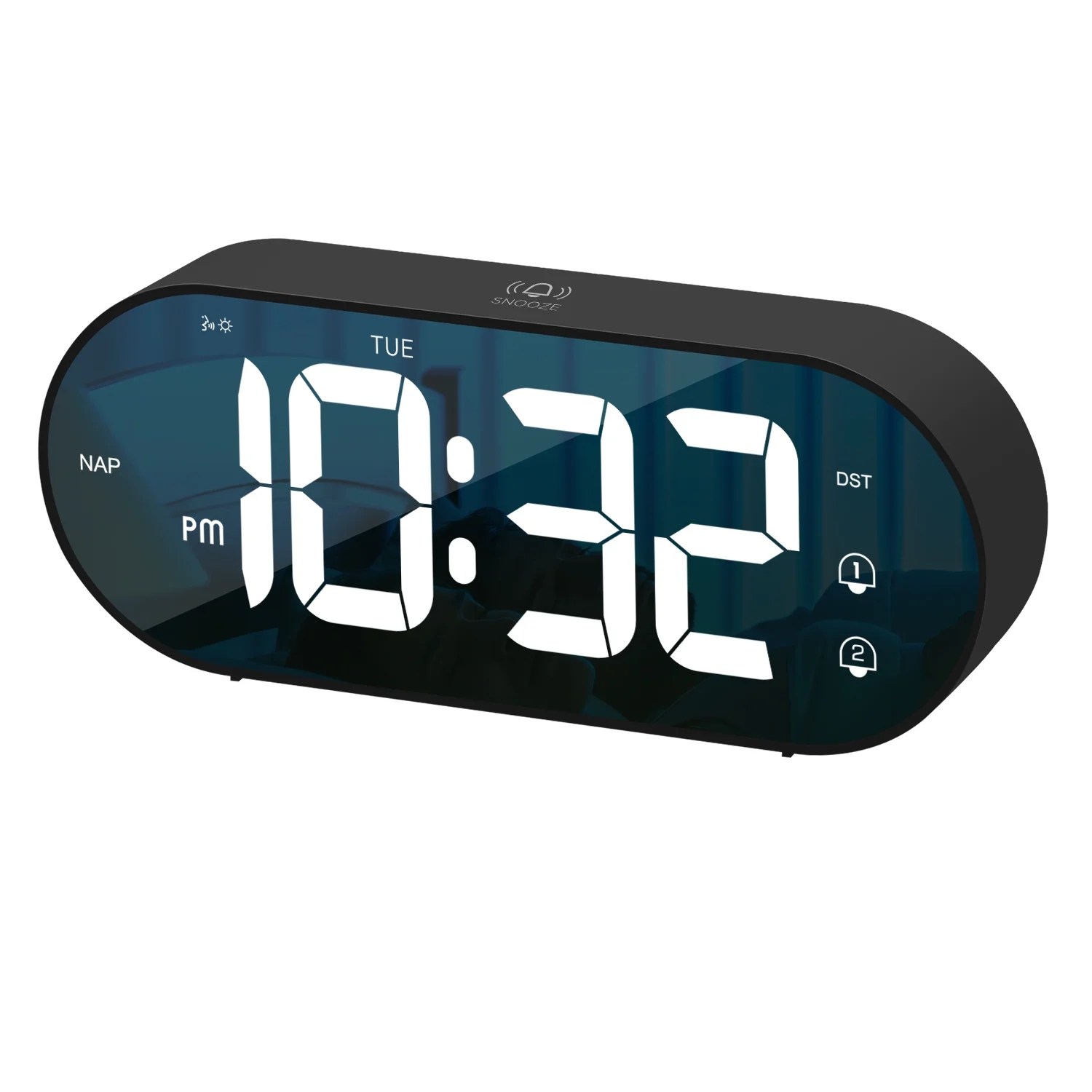 Cixywyi Voiceactivated Digital Alarm Clock,1200mAh Digital Clock