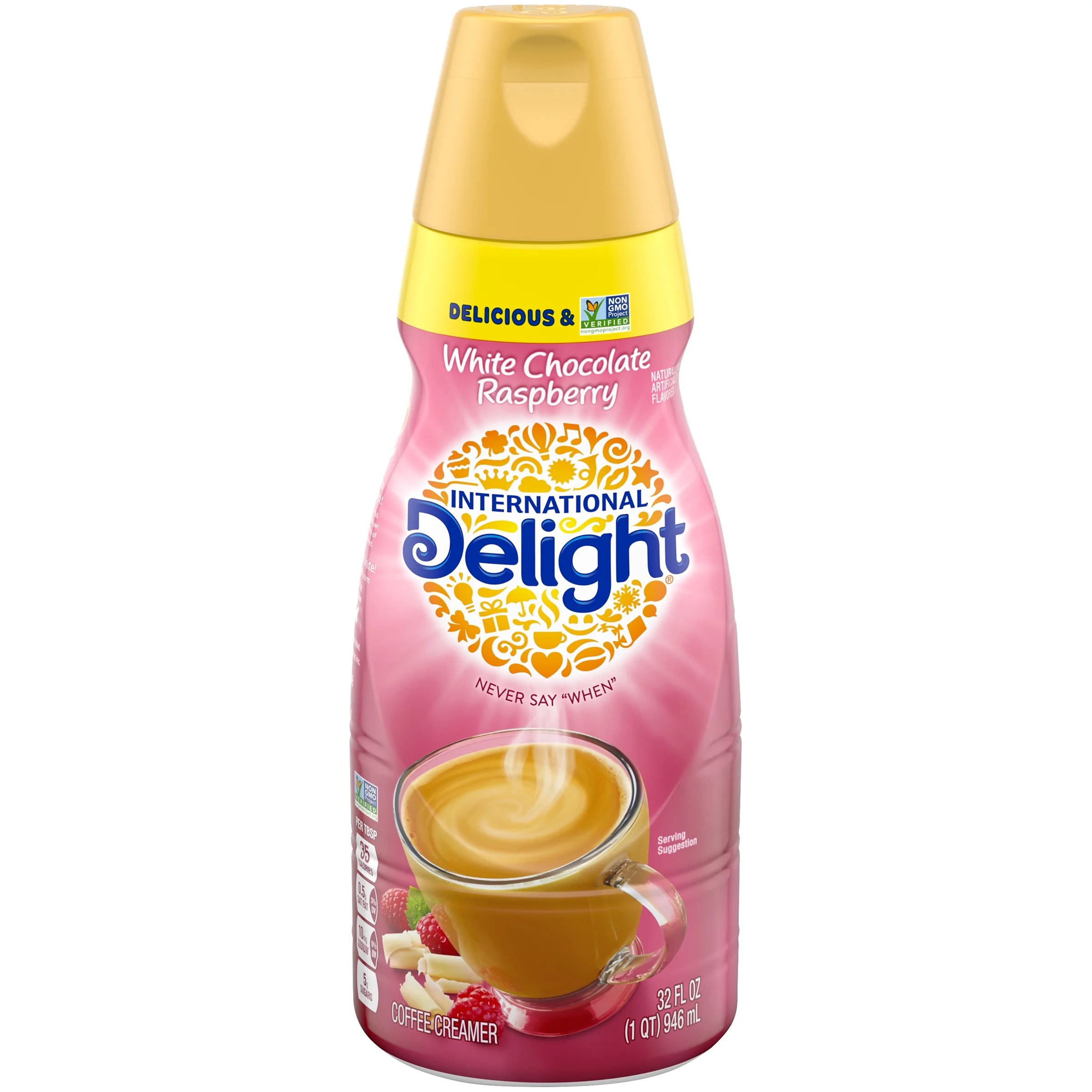 International Delight White Chocolate Raspberry Coffee Creamer, 32 Oz