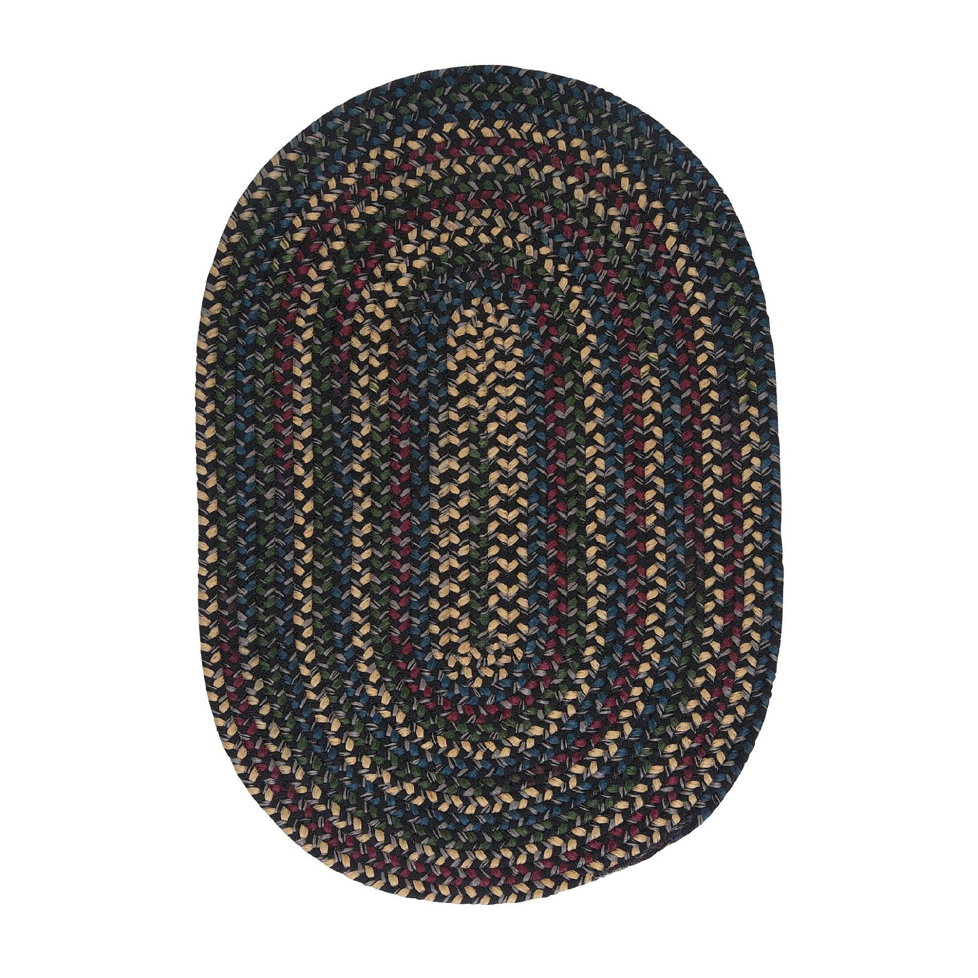 12' x 15' Braided Oval Area Throw Rug