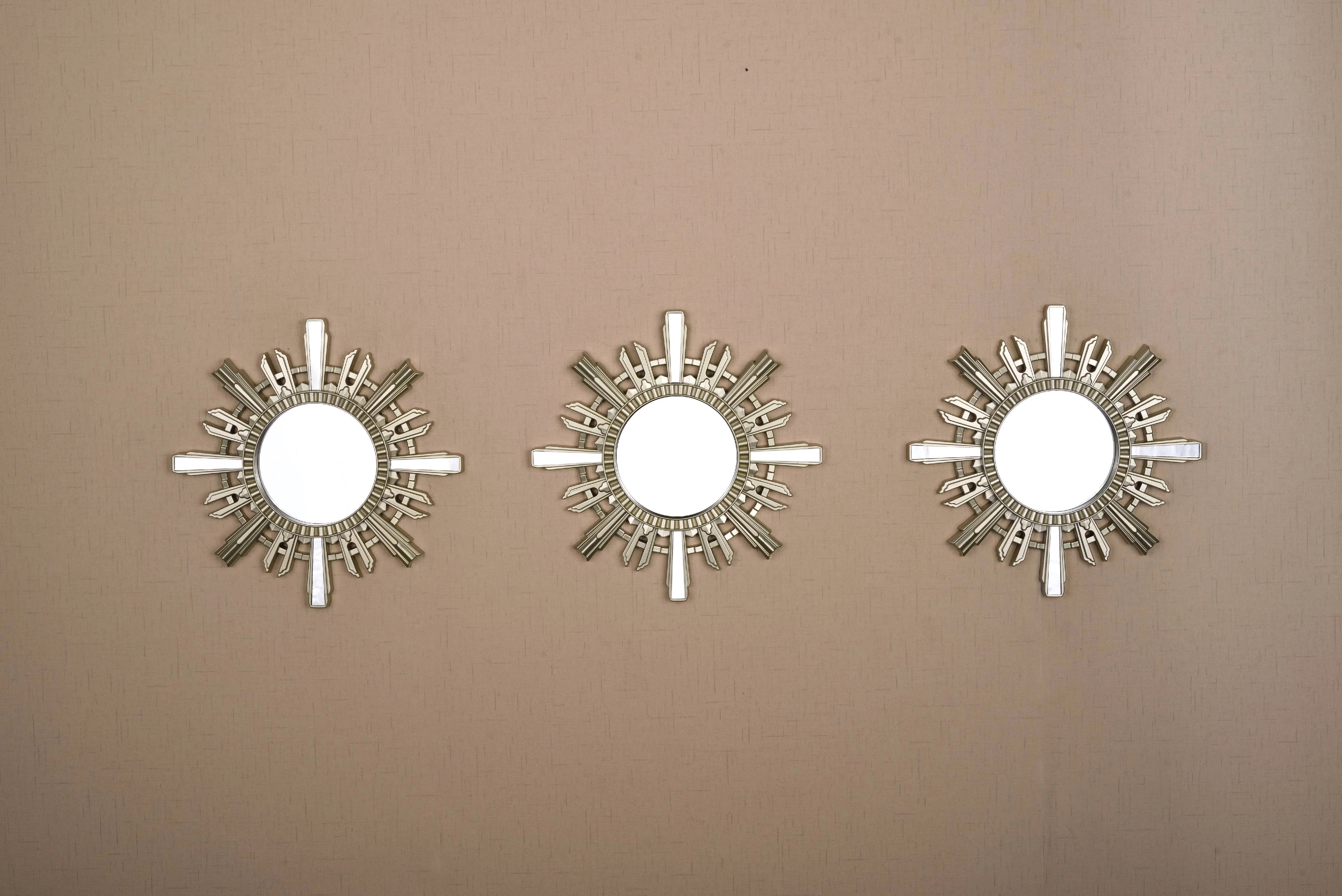 All American Collection New Seperated 3 Piece Decorative Mirror Set