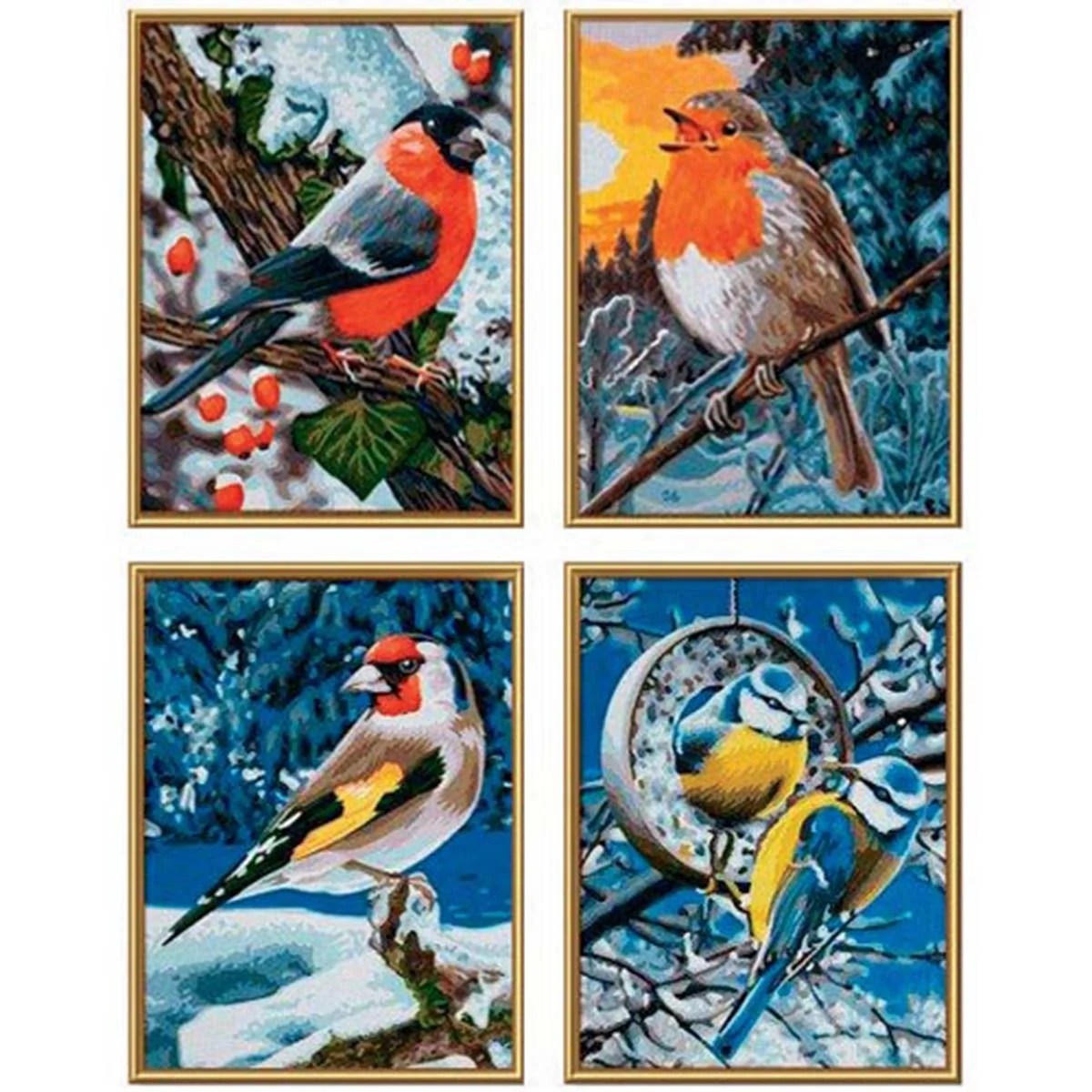 Schipper Winter Birds PaintbyNumber Kit