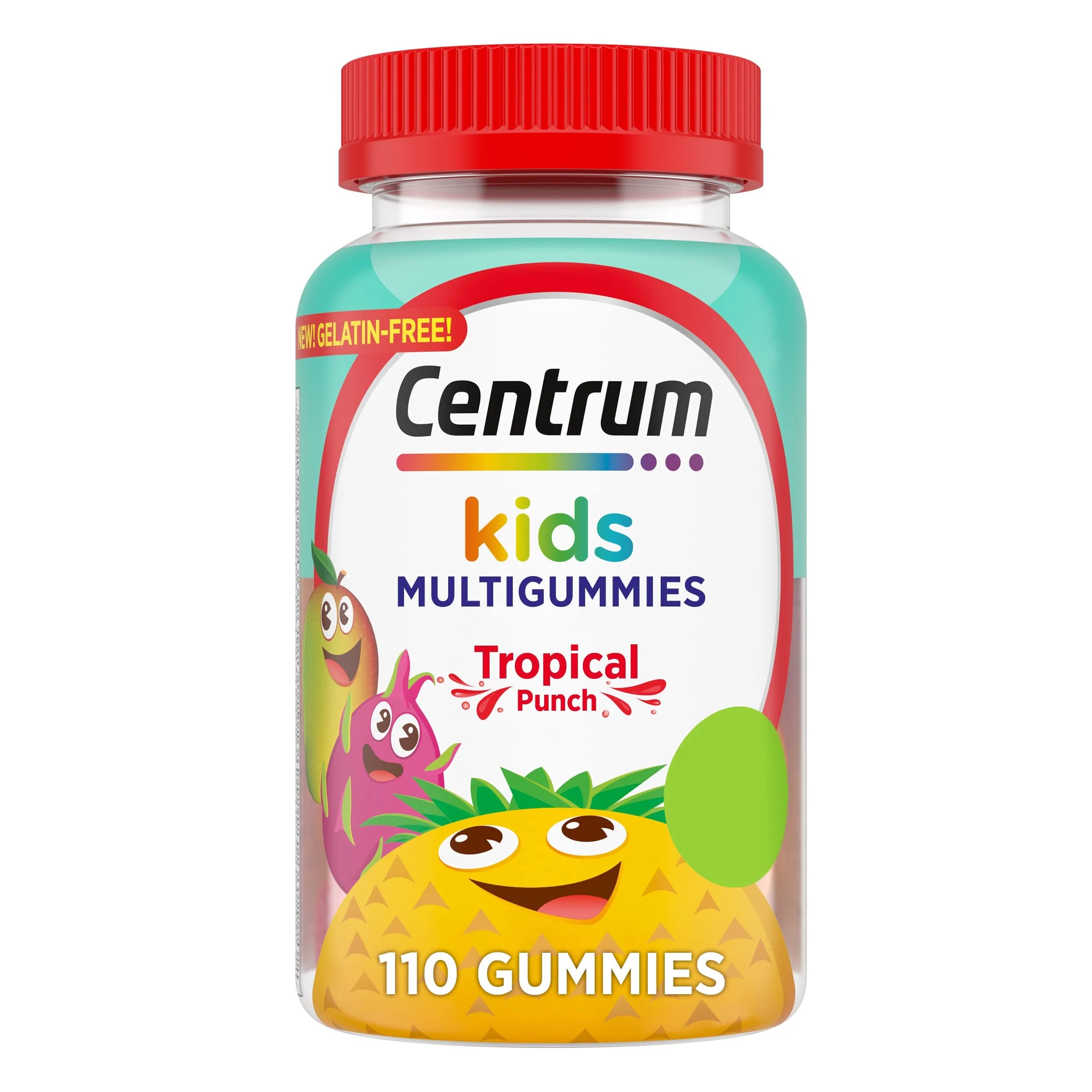 Centrum Kids Multivitamin Gummies, Tropical Punch, Made with Natural