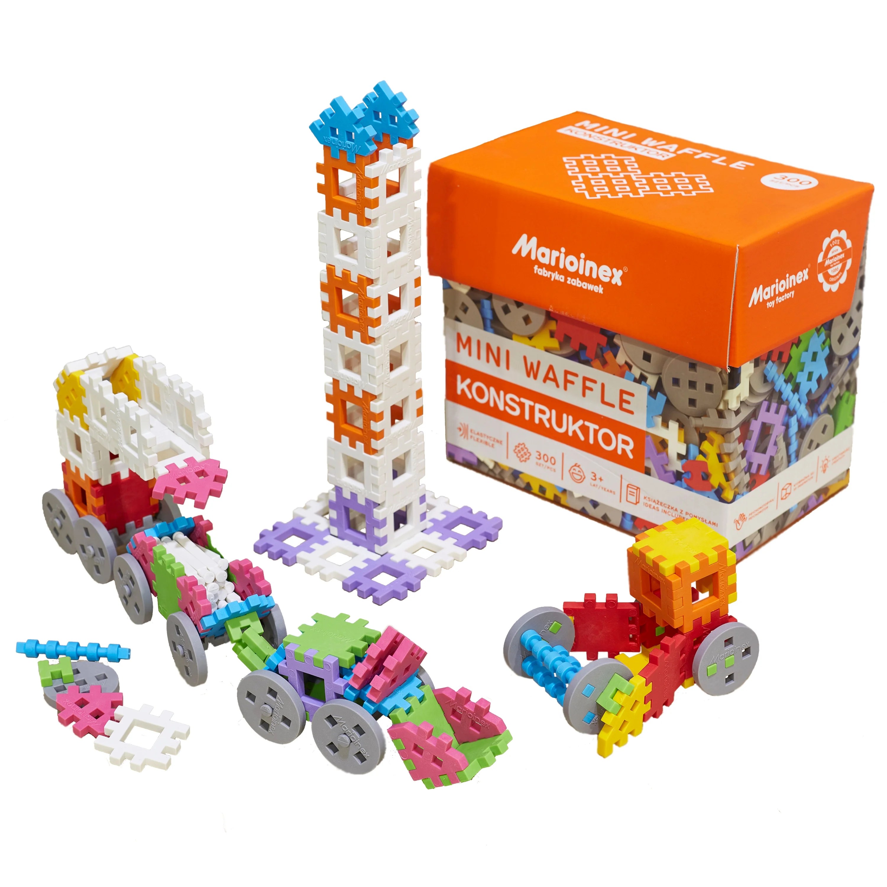 ECR4Kids Mini Waffle Blocks Konstructors 300 Piece