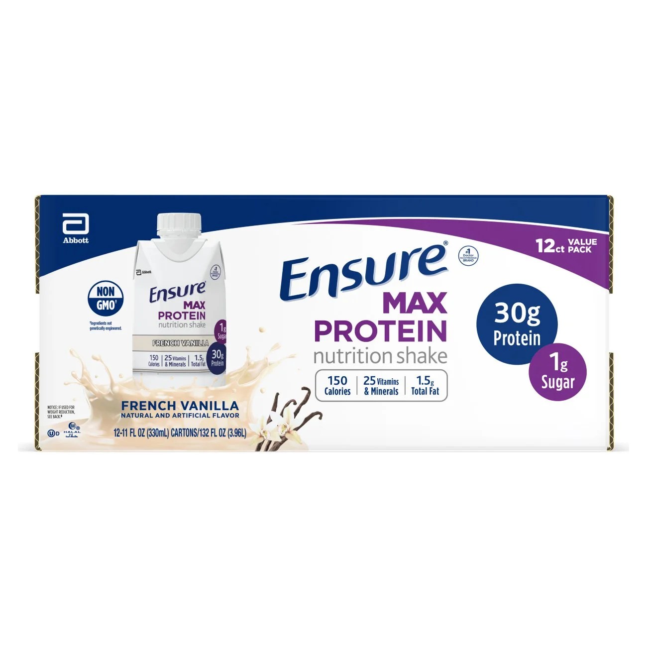 Ensure Max Protein Nutrition Shake with 30g of protein, 1g of Sugar