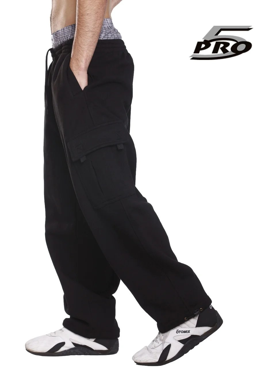 Pro Club PRO 5 Men's Heavy Weight Fleece Cargo Pants Gym Work Pants