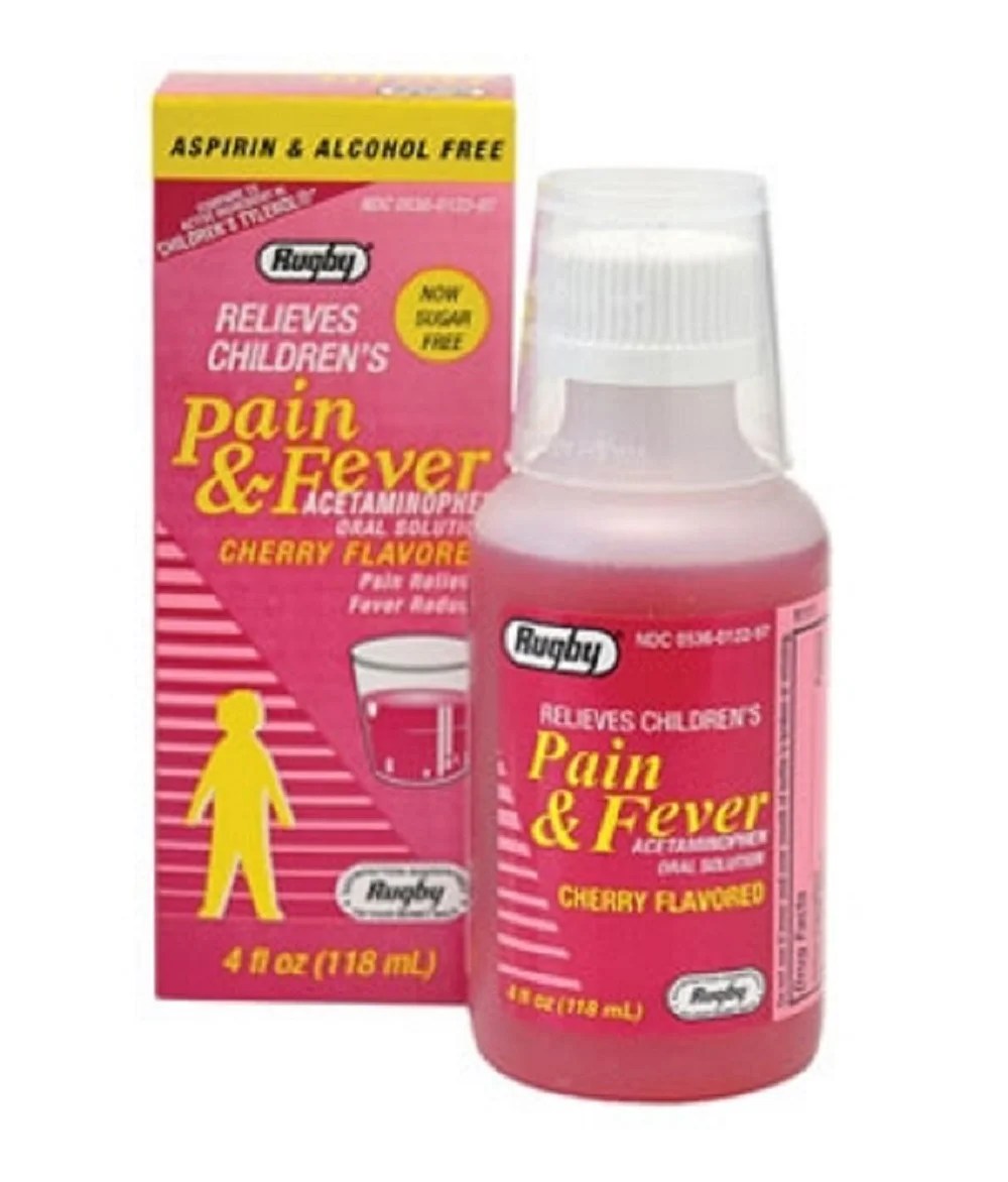 RUGBY APAP 160MG ORAL SOLN CHERRY ACETAMINOPHEN160 MG/5 ML Red 118ML