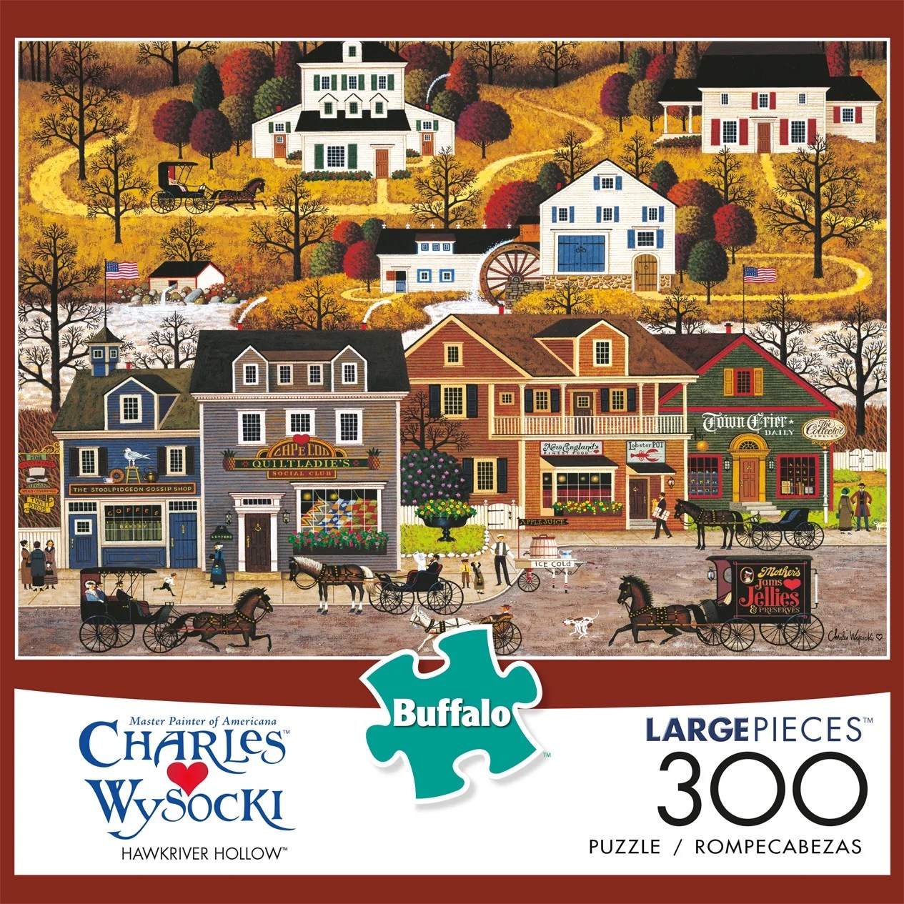Buffalo Games Charles Wysocki Hawkriver Hollow 300 Piece Jigsaw Puzzle
