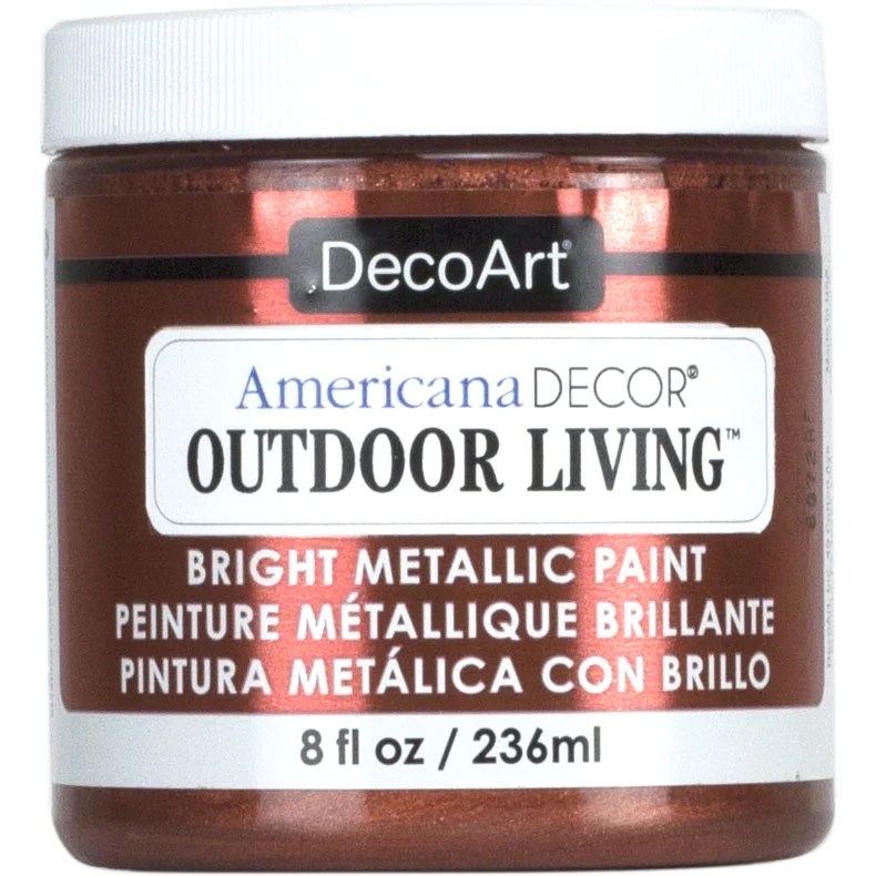 DecoArt Americana Decor Outdoor Living Paint, 8oz., Copper Walmart