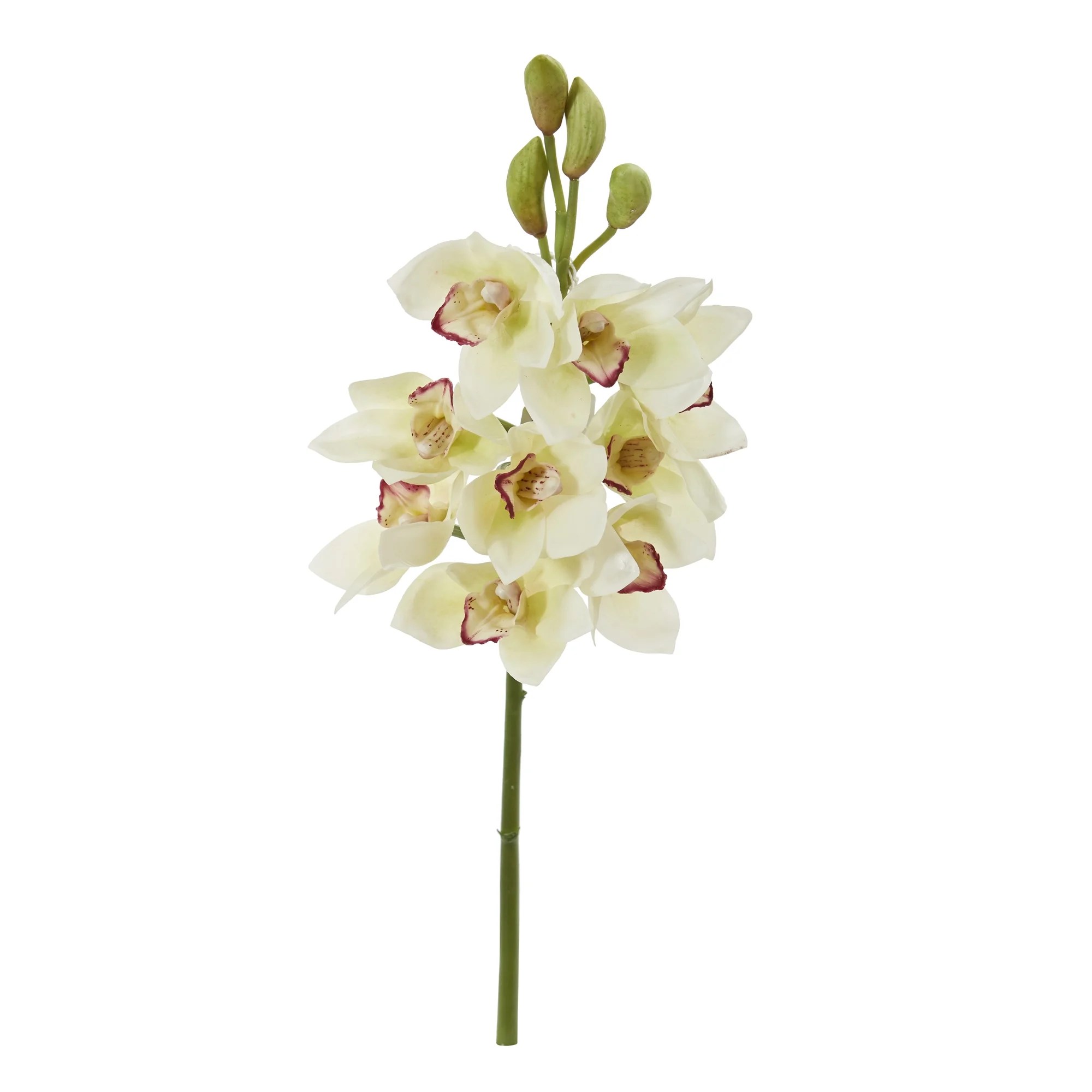 Nearly Natural 20in. Cymbidium Orchid Artificial Flower (Set of 4