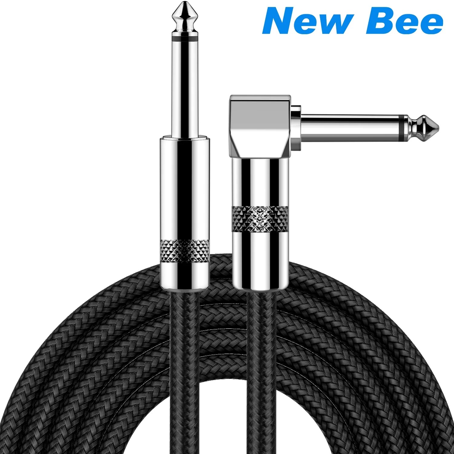 Guitar Cable 10 FT Braid Nylon Instrument Cables Amp Cord for Bass