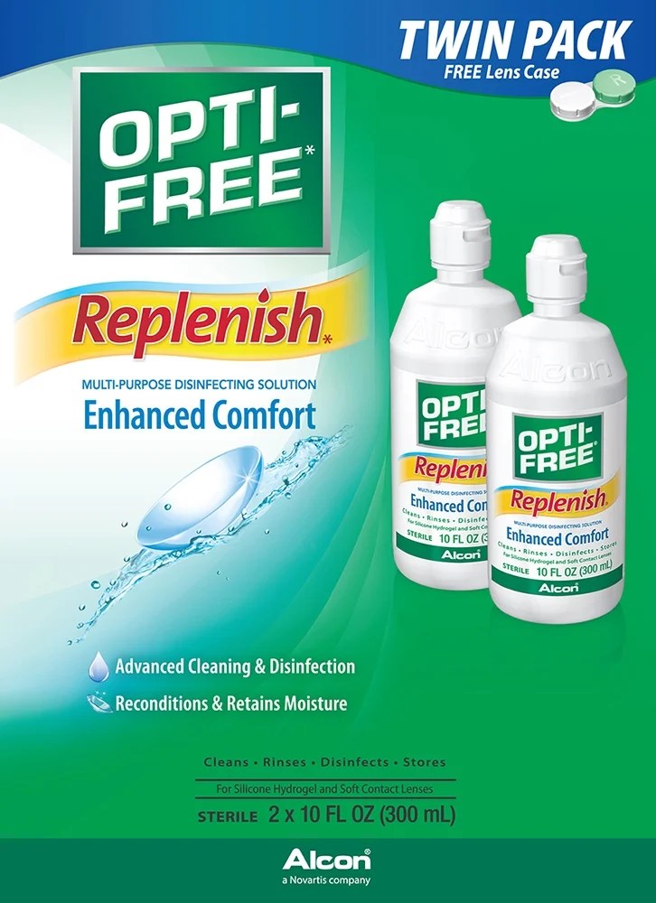 Replenish Multipurpose Contact Lens Disinfecting Solution, 10 fl oz