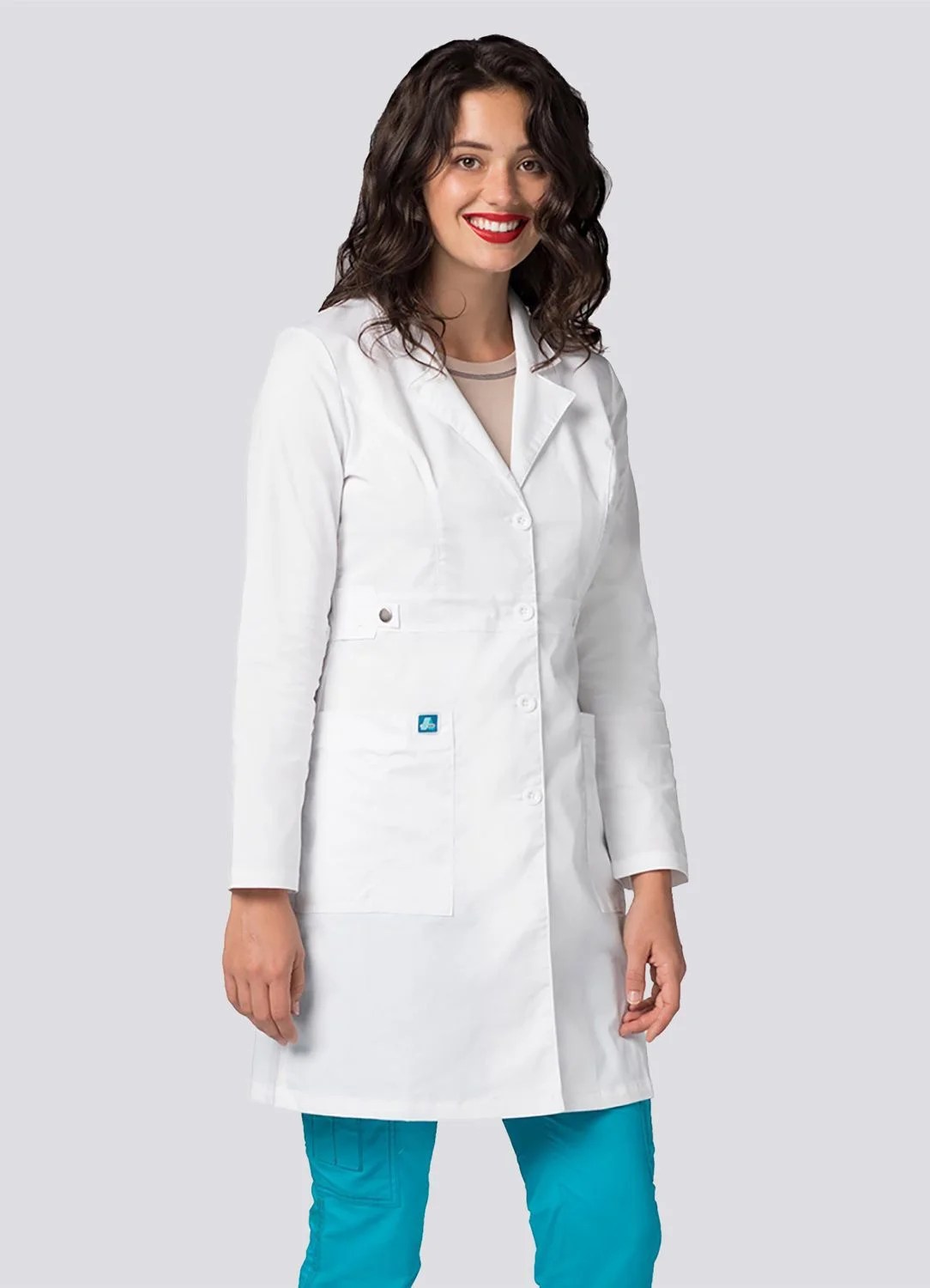 Women's 36" TabWaist Lab Coat by Adar XXS3XL / White