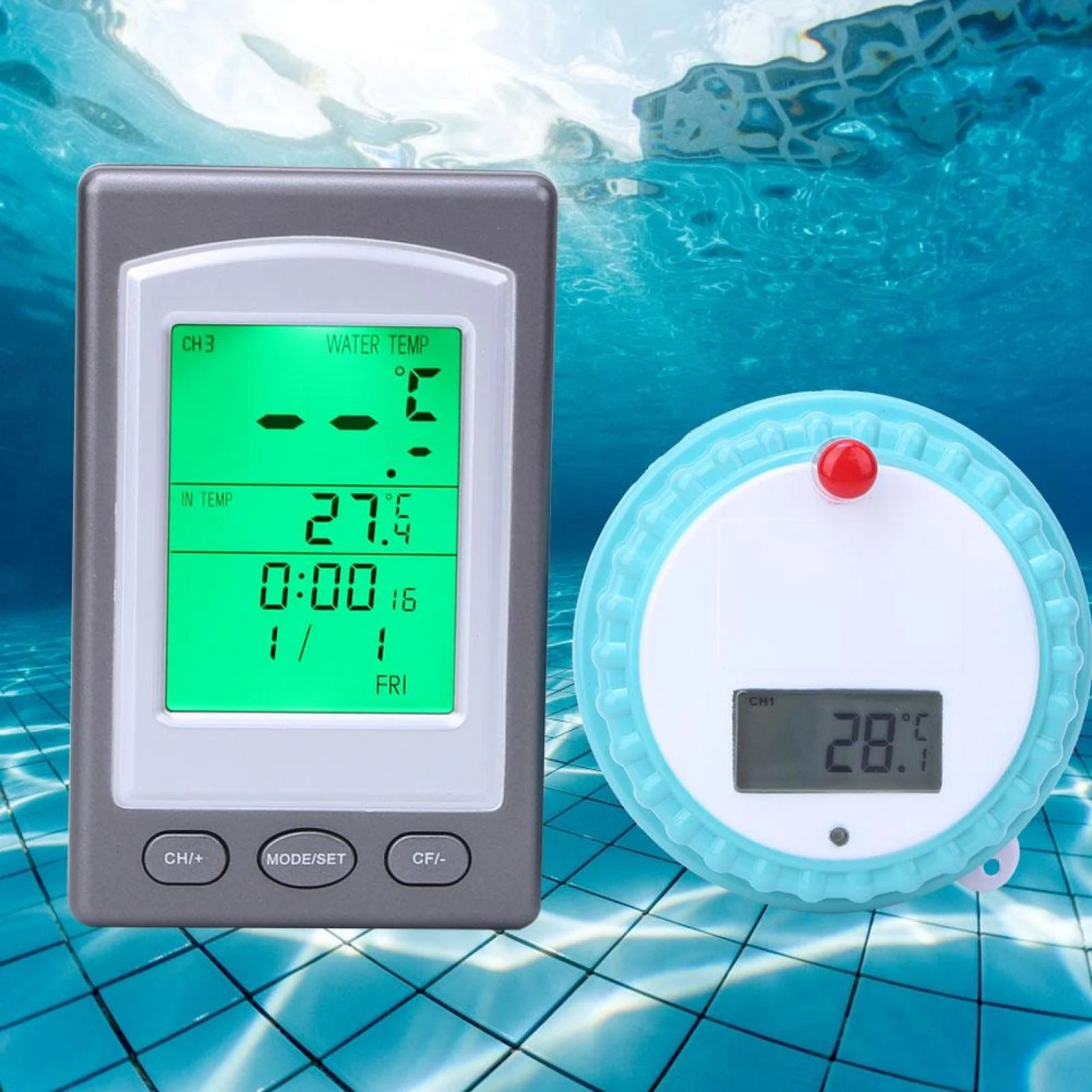 Wireless Digital Floating Pool and Spa Thermometer By AcuRite Hot Tub