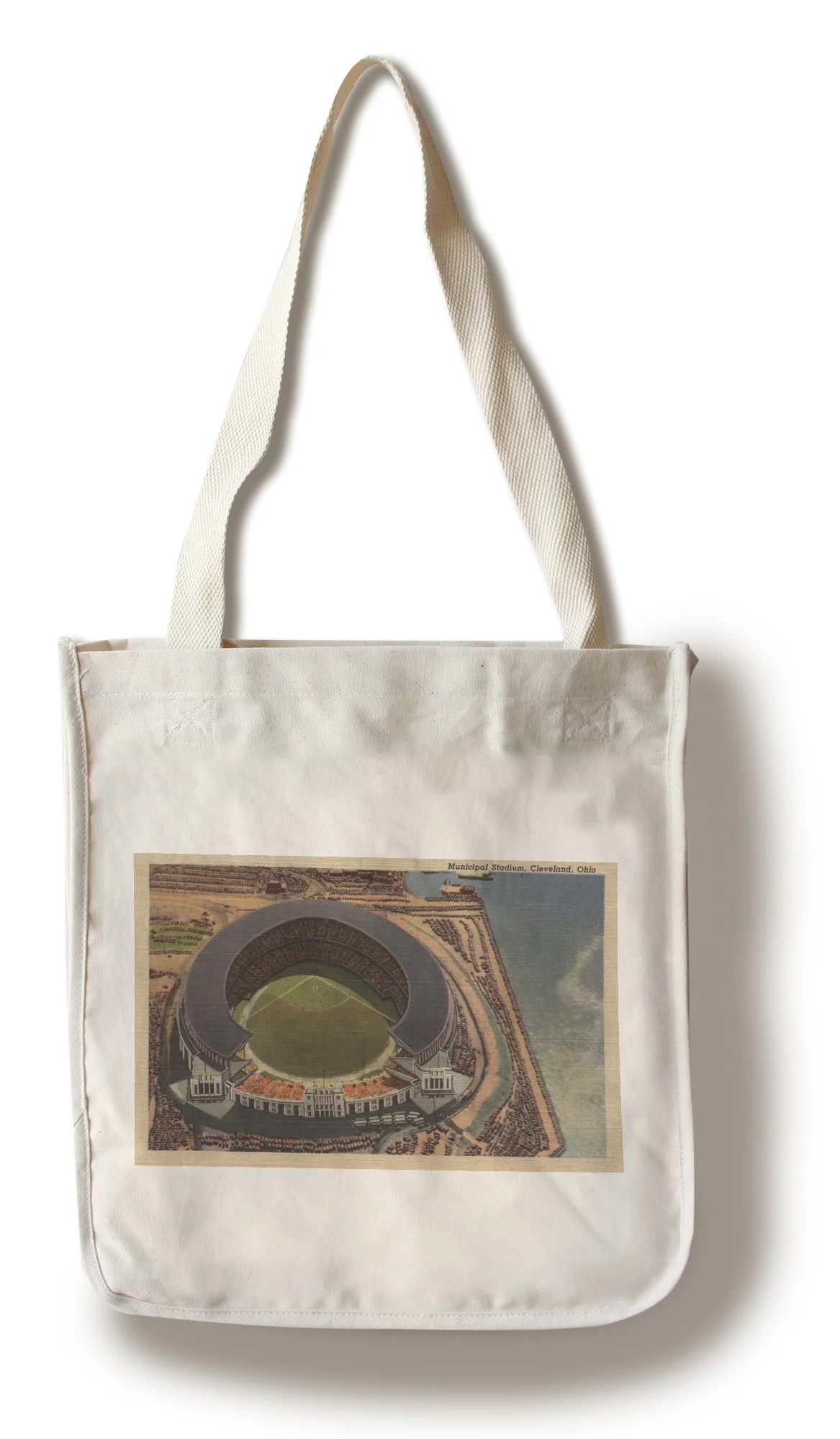 Lantern Press Cleveland, OH Aerial of Municipal Baseball Stadium