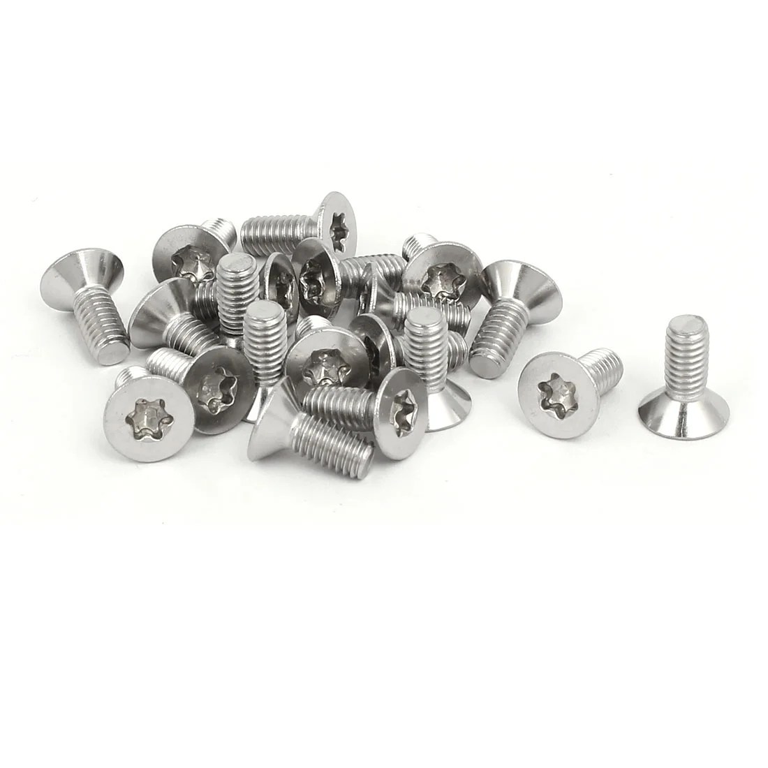 M4x10mm 304 Stainless Steel Fully Thread Flat Head Torx Screws