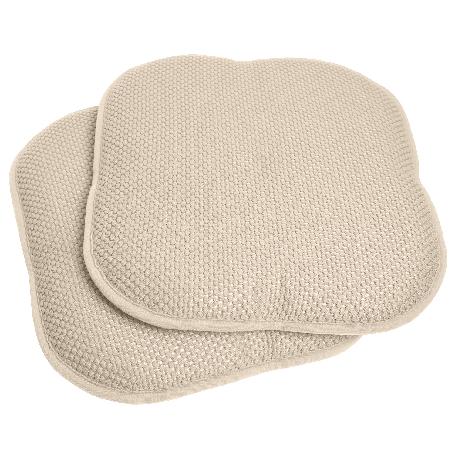 Sweet Home Collection 16x16 Memory Foam Chair Pad/Seat Cushion Pairs