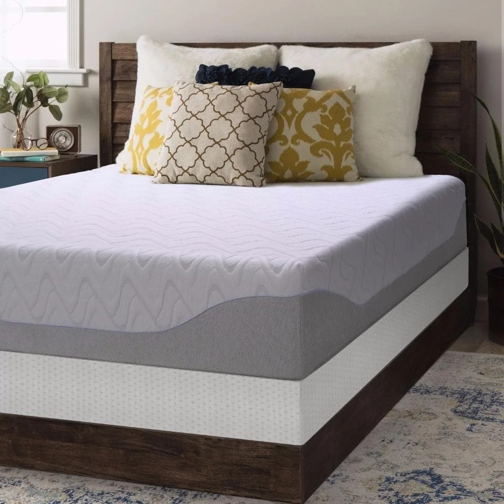 11inch Gel Memory Foam Mattress and Bifold Box Spring Set Walmart