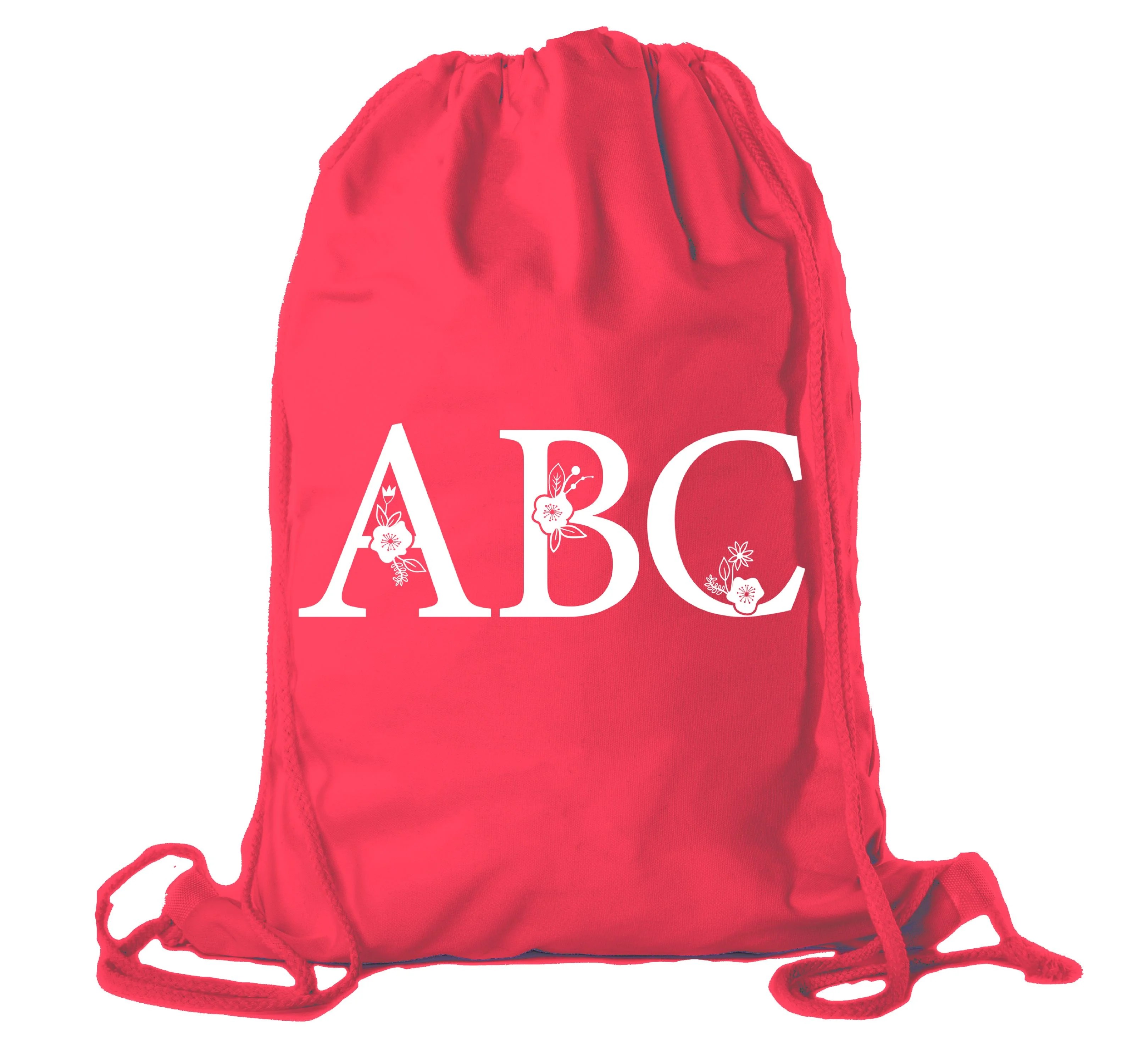 Mato & Hash Monogram Drawstring Bags, Bulk Cinch Bags, Custom
