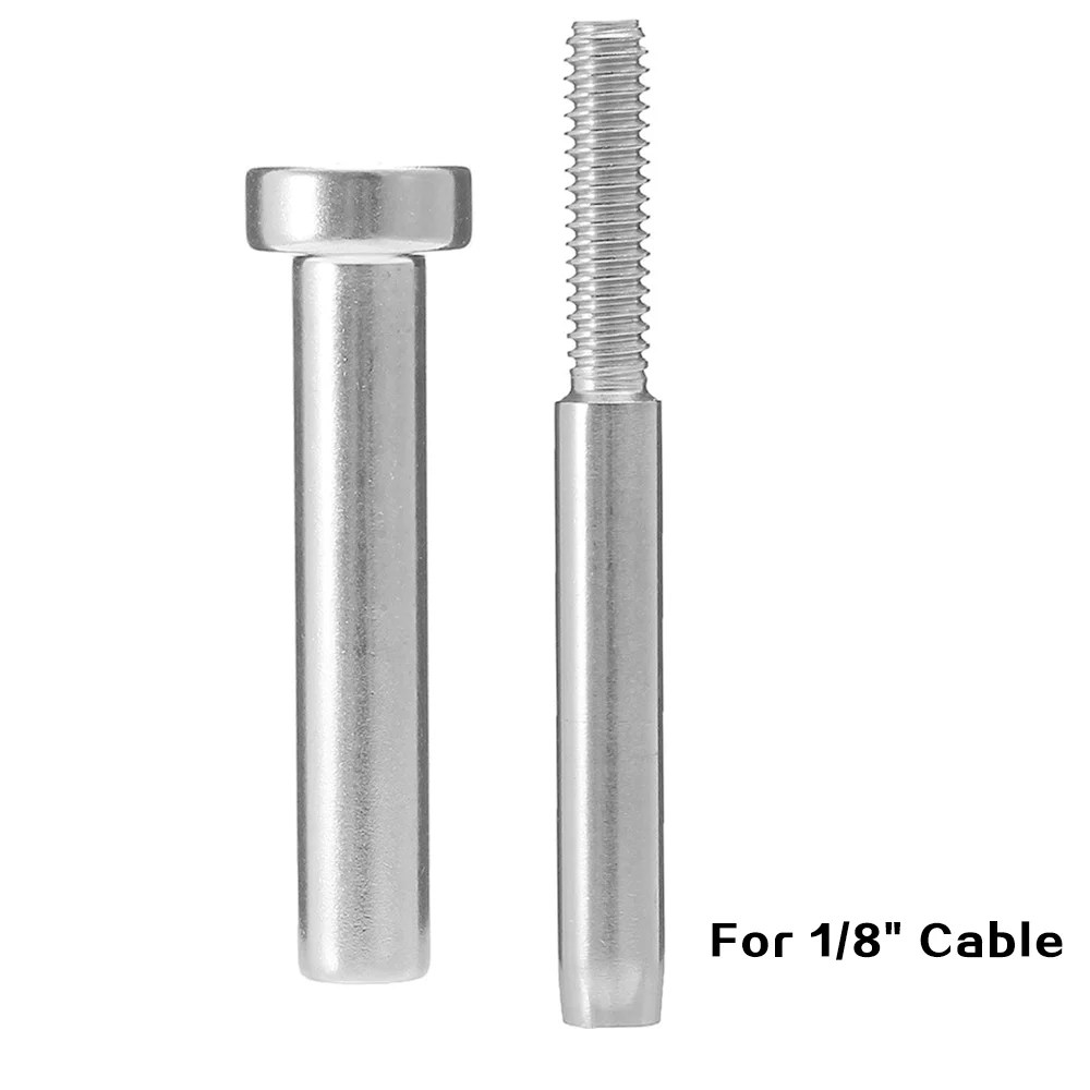 Stainless Steel Invisible Receiver Stud Swage End Fitting Cable