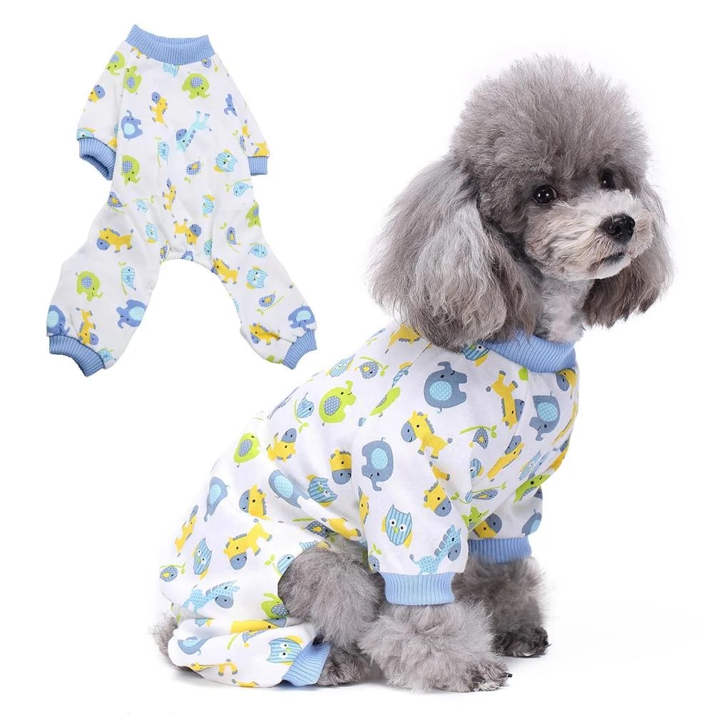 Mgaxyff Dog Pajamas, Pet Pajamas, Dog Puppy Cartoon Pajamas Cat