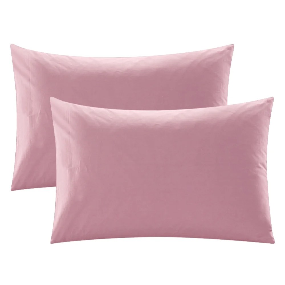 Pillowcase Set of 2 Pillow Cases Soft Cotton Bed Pillow Covers Standard