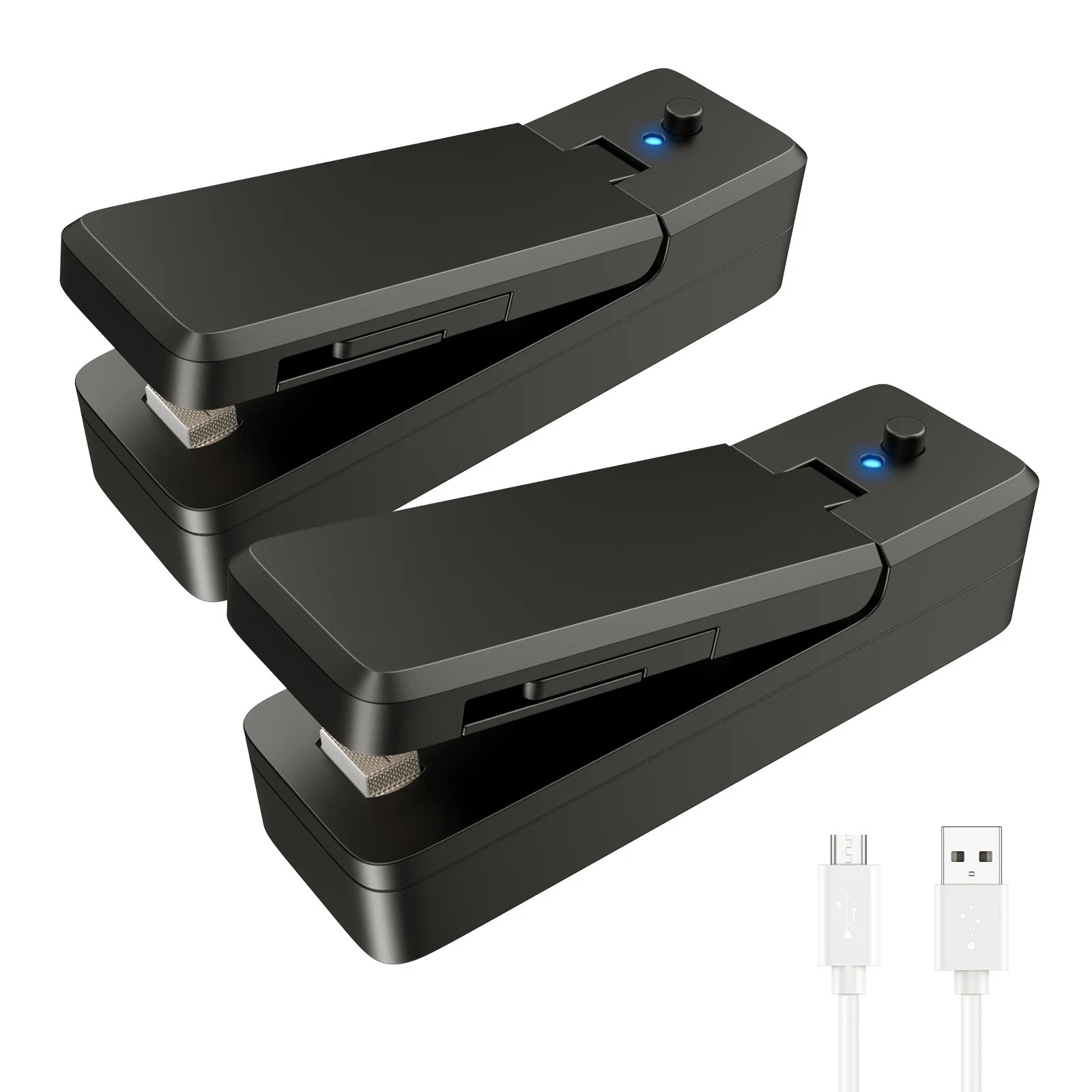 Mini Bag Sealer, AMIR Rechargeable Bag Heat Sealers 2 in 1 Portable