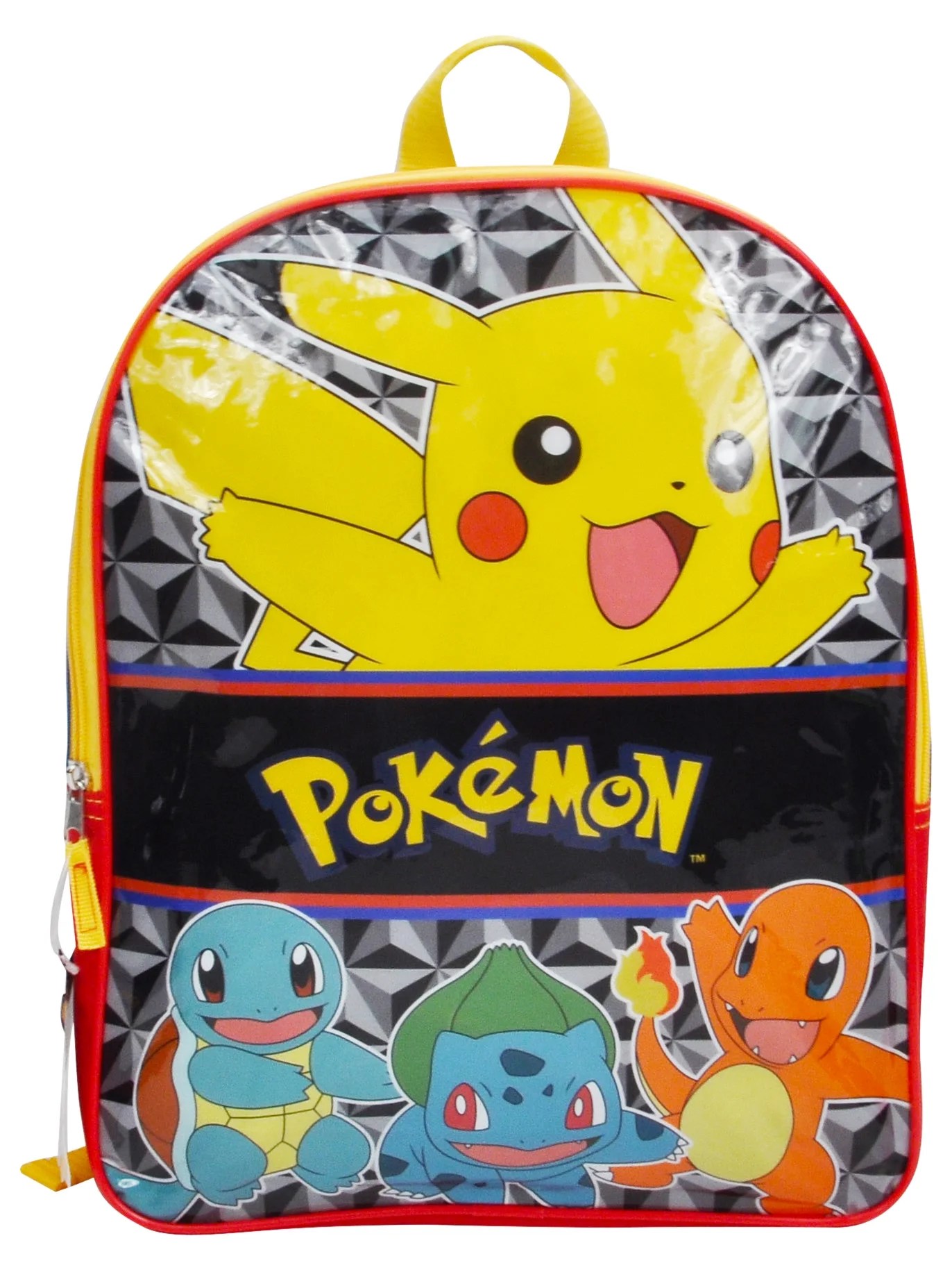 UPD Pokemon Pikachu Canvas School Backpack 16 inch Durable Fabric