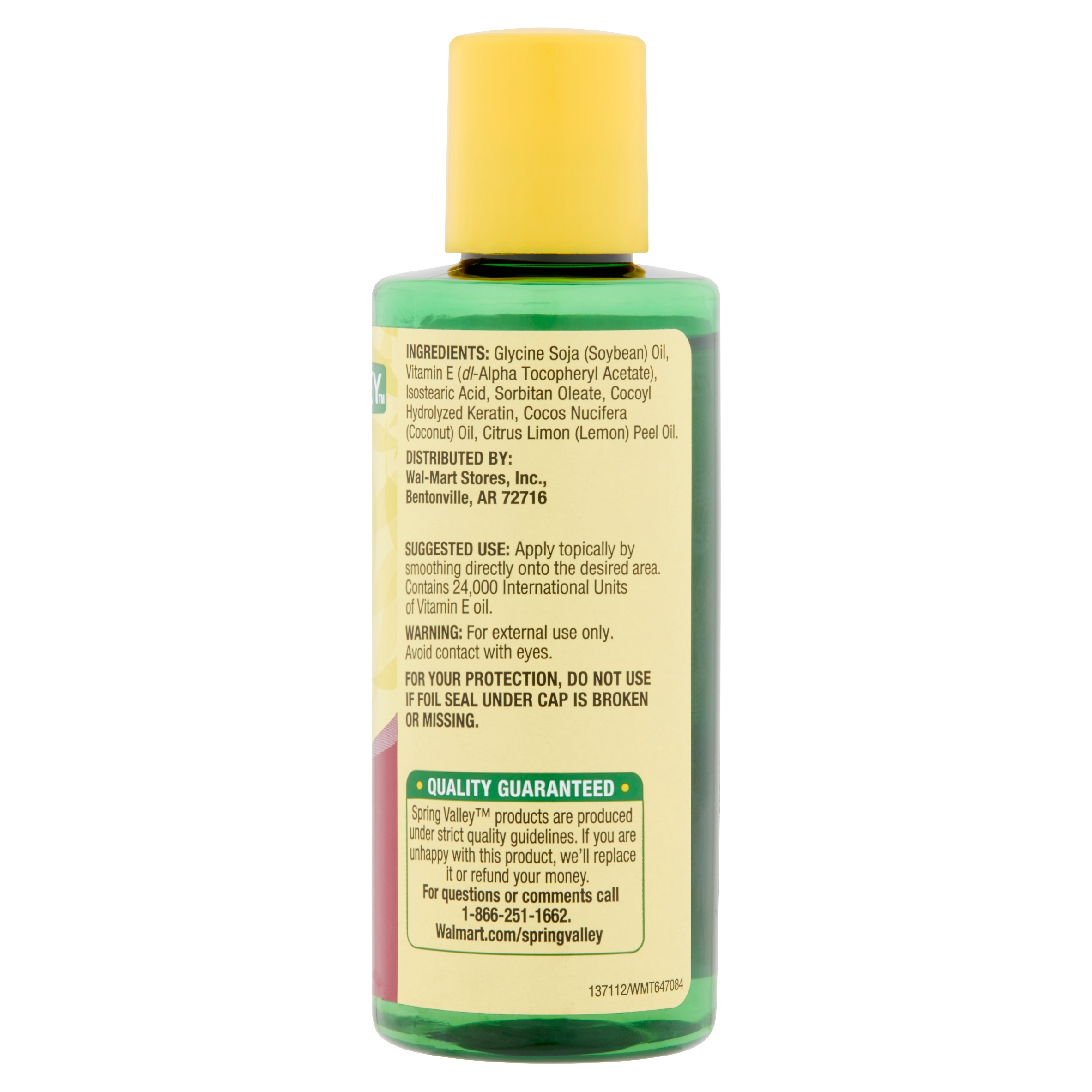 Spring Valley Vitamin E Skin Oil with Keratin, 24,000 IU, 3 fl oz eBay