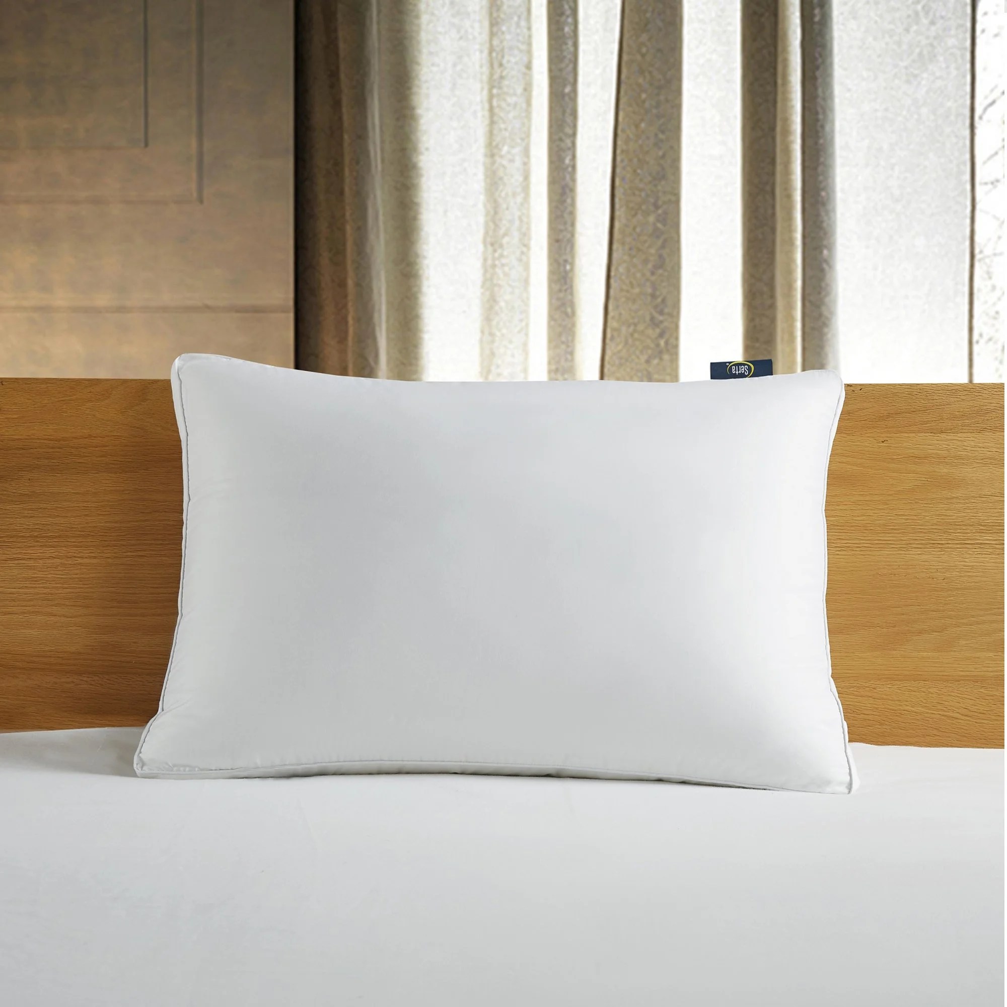 Serta 300 Thread Count White Down Fiber Bed PillowSide Sleeper