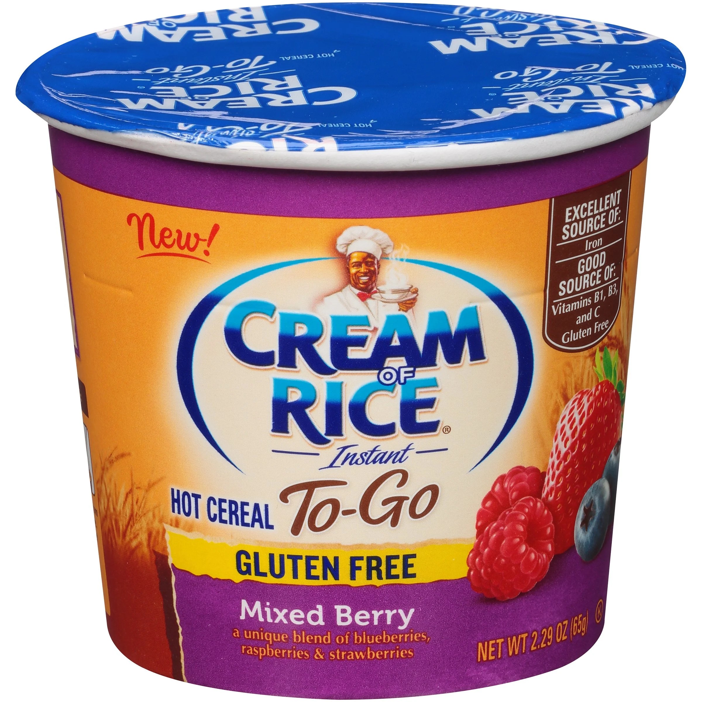 Cream of Rice® Instant ToGo Mixed Berry Hot Cereal 2.29 oz. Cup