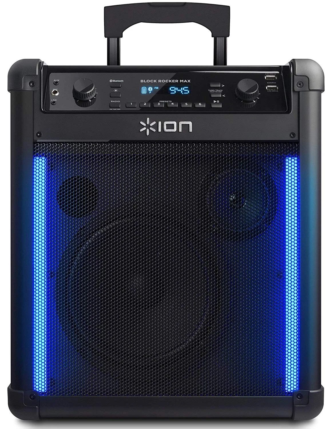 Like New Ion Audio iPA76C Block Rocker Wireless Rechargeable Speaker
