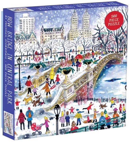 Michael Storrings Bow Bridge in Central Park 500 Piece Jigsaw Puzzle