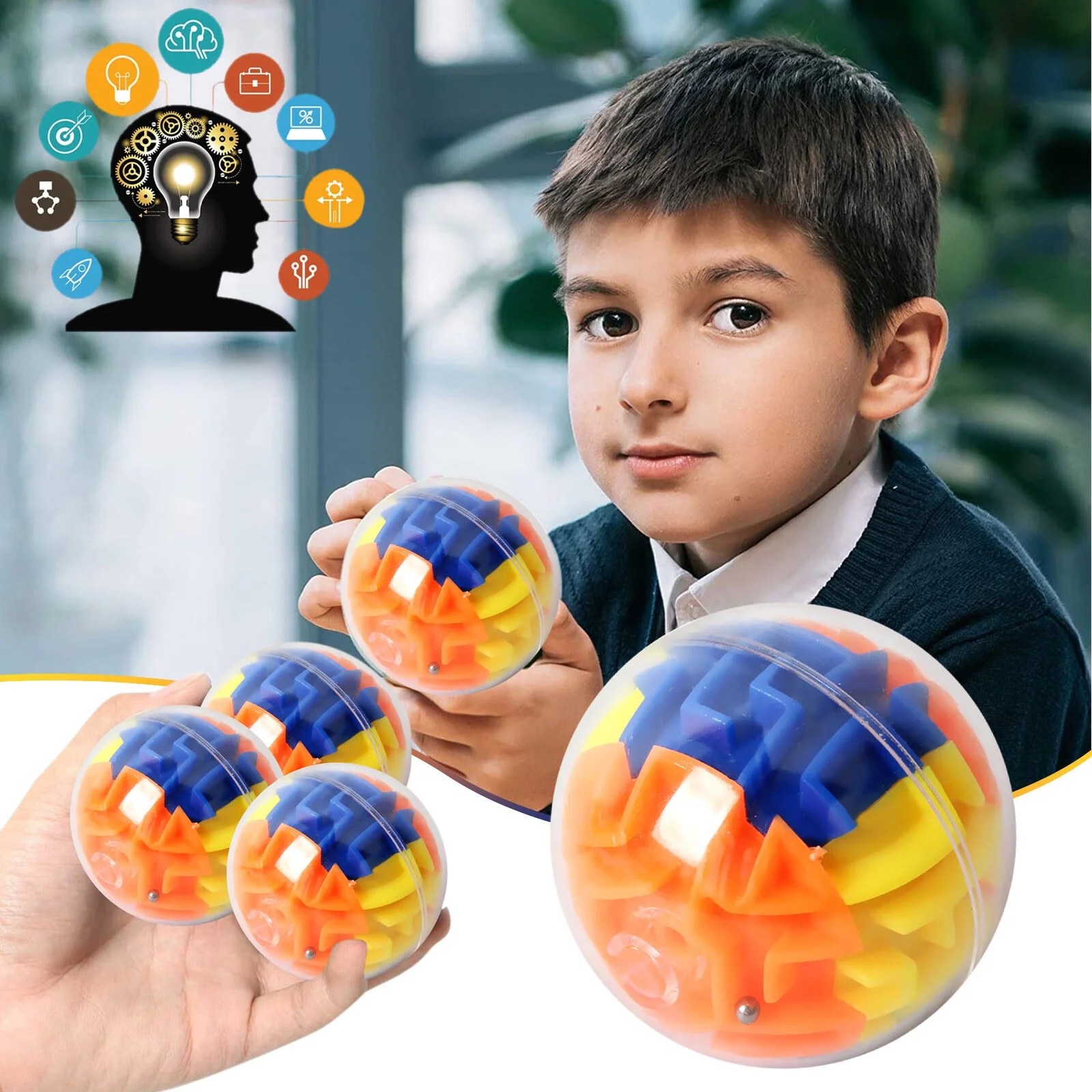 Mortilo Education 3D Puzzle Balls Education 3D Balls For 3D Puzzle Toys Magical Maze Balls Brain